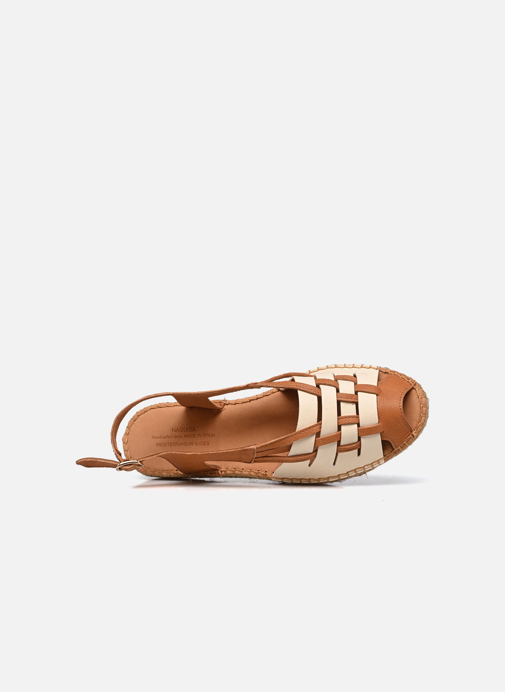 Flache Espadrilles ETEL damen braun Naguisa Flache Espadrilles ETEL damen braun LIGHT BROWN/ECRU