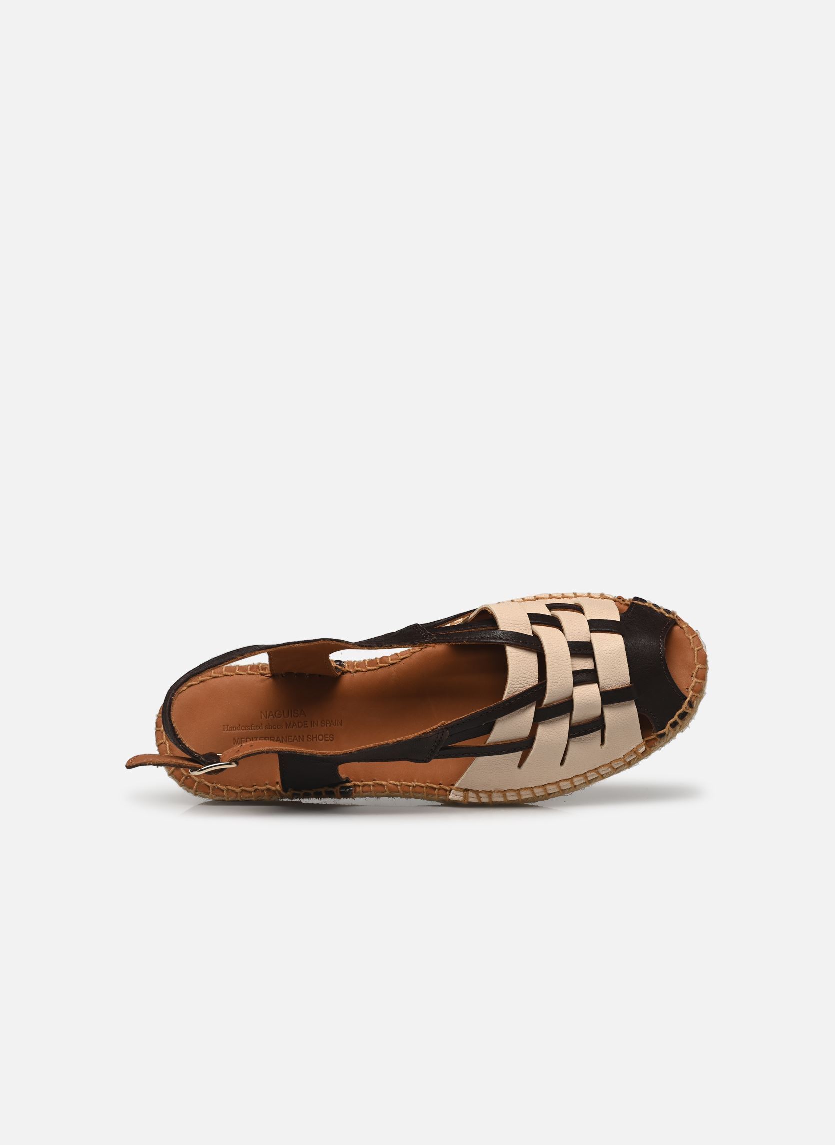 Flache Espadrilles ETEL damen weiß Naguisa Flache Espadrilles ETEL damen weiß BROWN ECRU