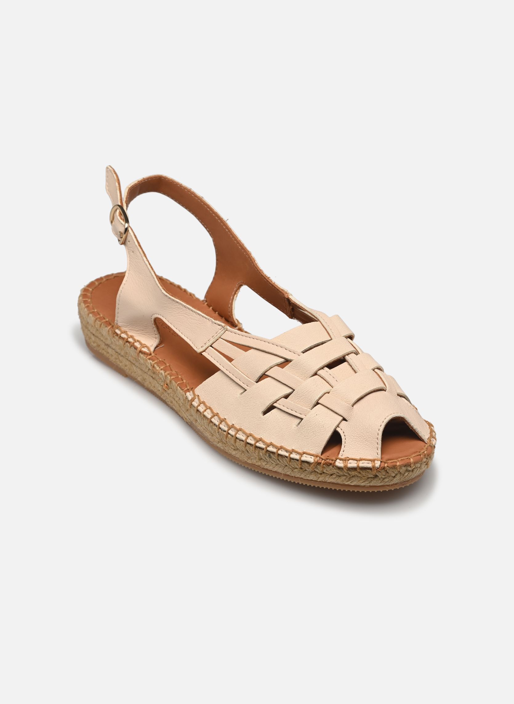 Flache Espadrilles ETEL damen weiß Naguisa Flache Espadrilles ETEL damen weiß ECRU