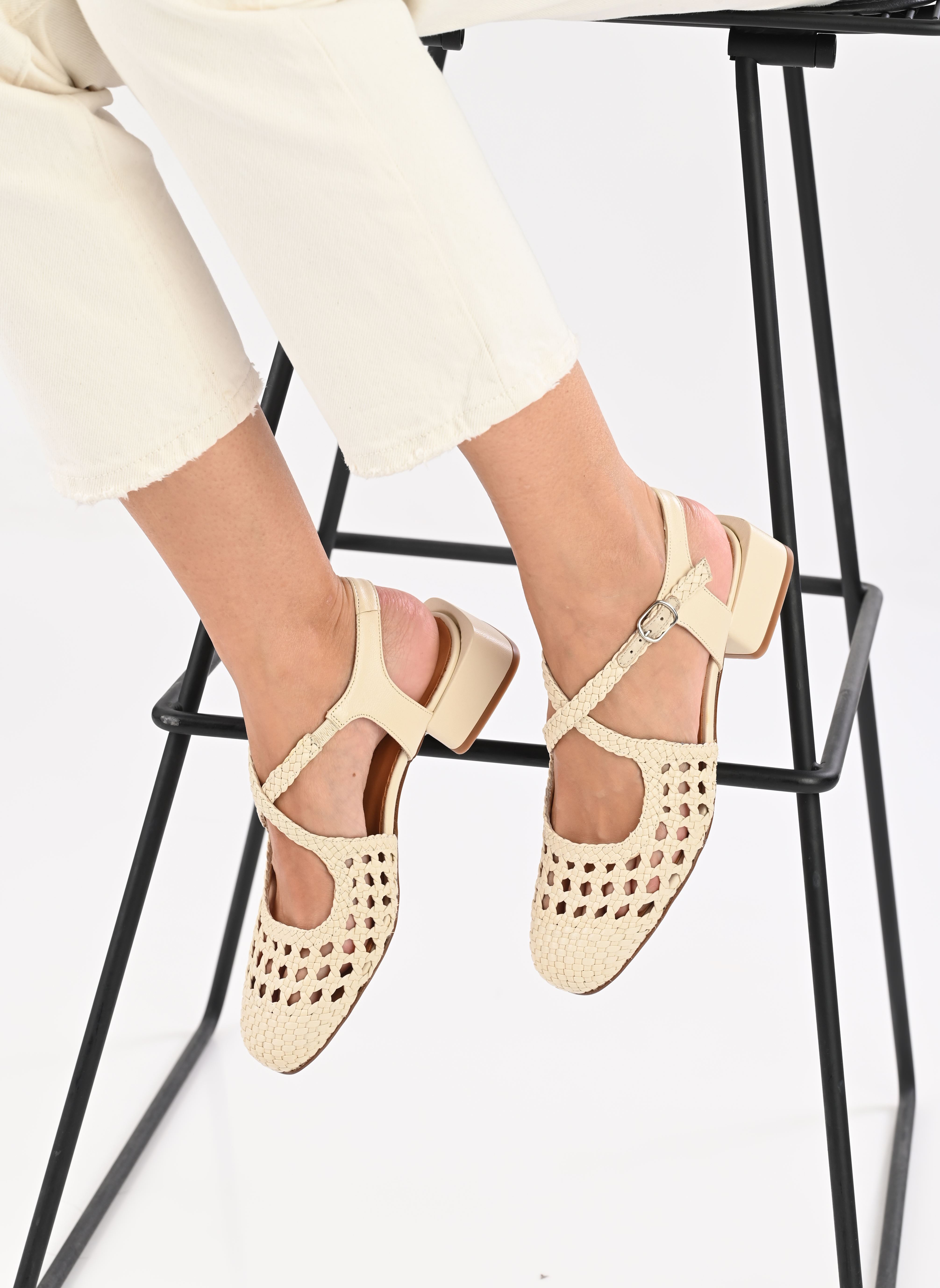 Sandales MARGOT femme blanc Naguisa Sandales MARGOT femme blanc ECRU