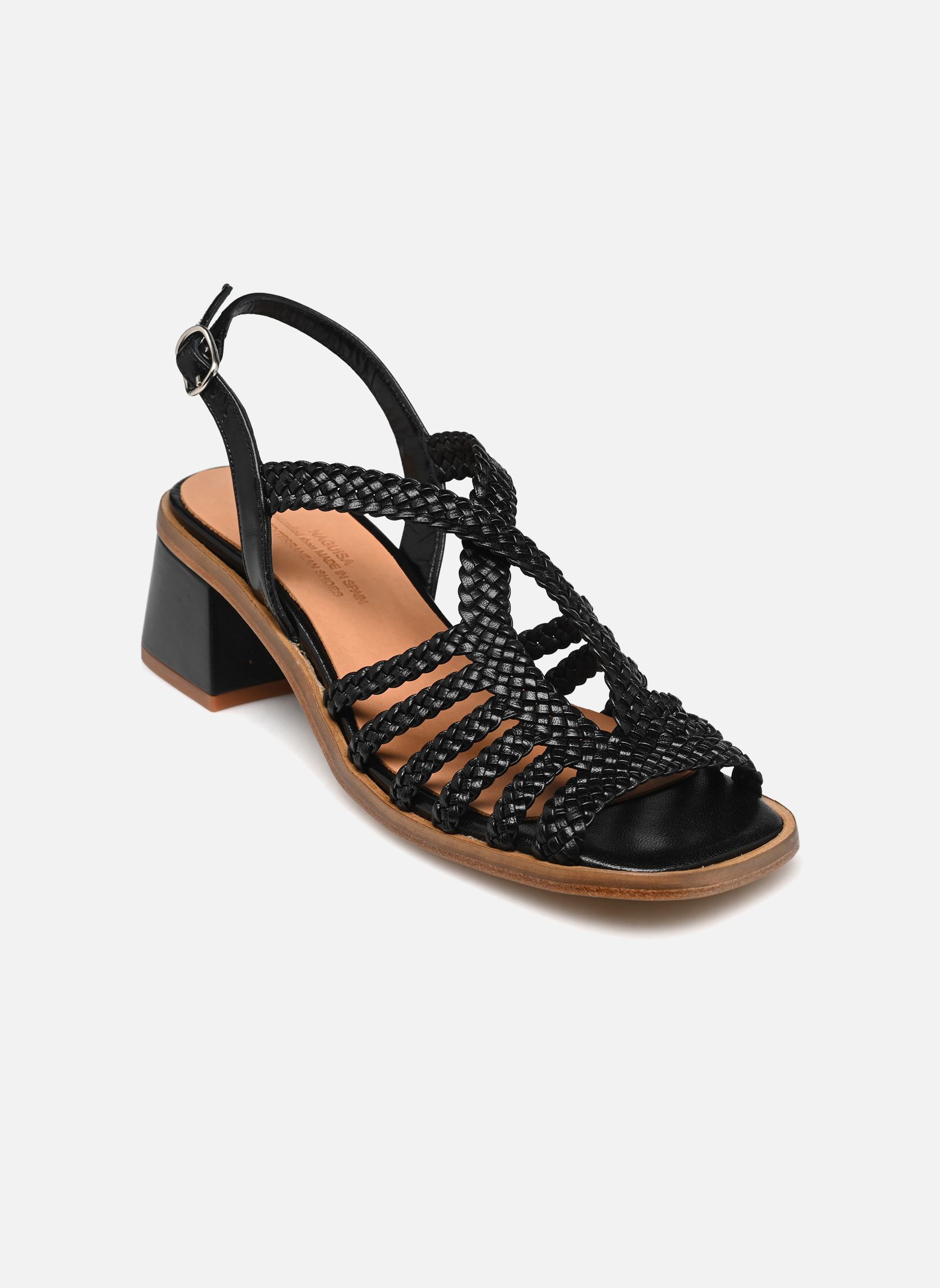 Sandalen RACO SQUARE MEDIUM damen schwarz Naguisa Sandalen RACO SQUARE MEDIUM damen schwarz BLACK