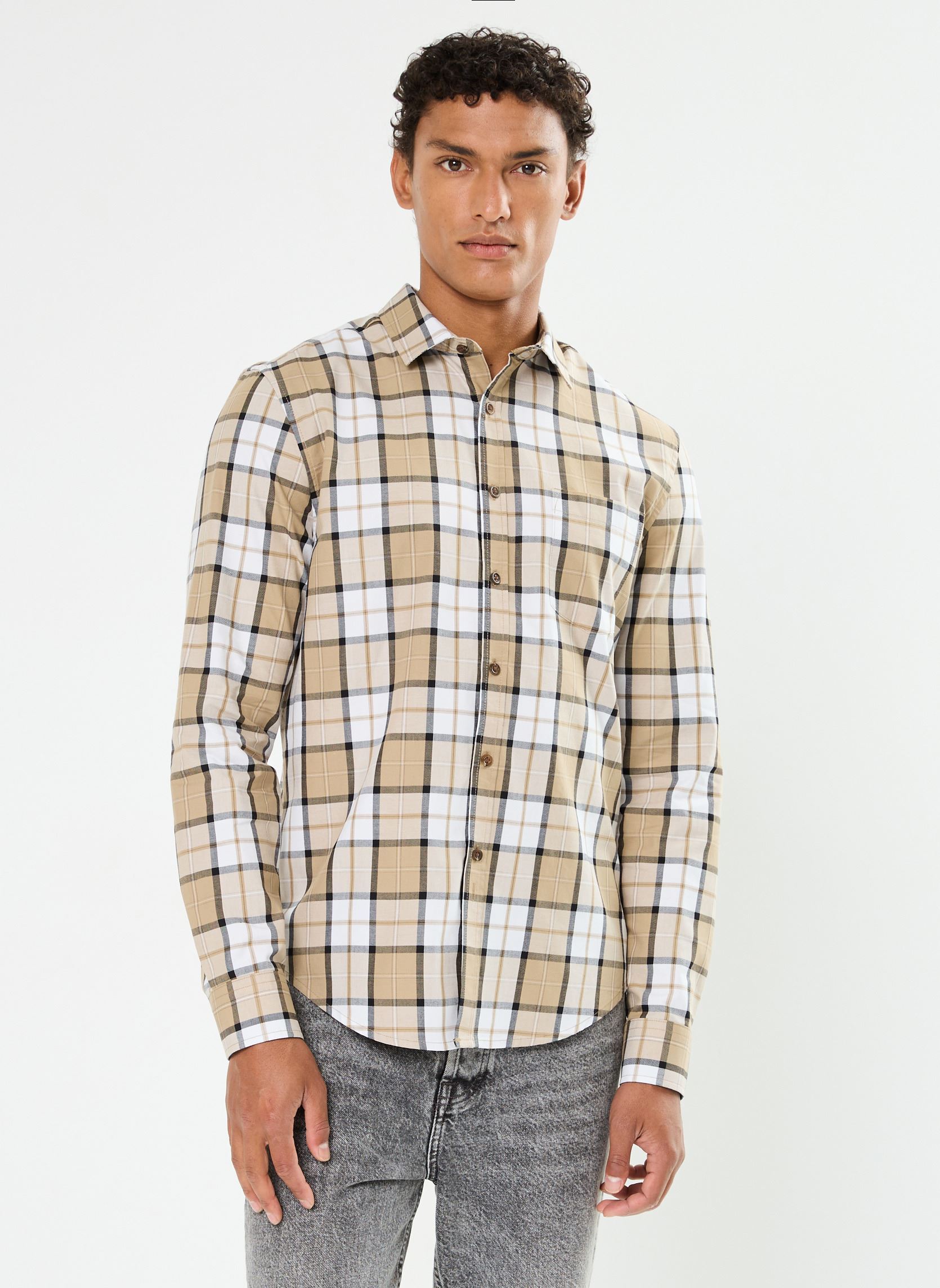 Simms Chemise pour homme, Carreaux en liège, Petit