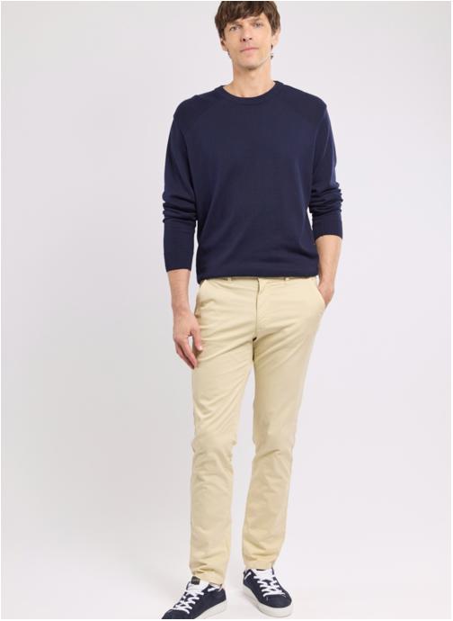 Armor Lux Pantalons droits Chino 79430 gravel homme beige