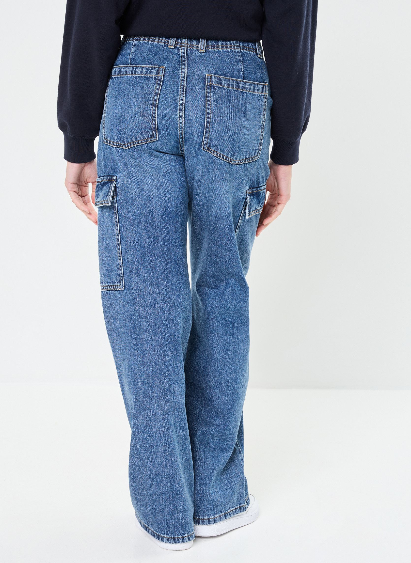 Jeans PCARGOJEAN femme bleu MADE BY Jeans PCARGOJEAN femme bleu DENIM DOUBLE STONE