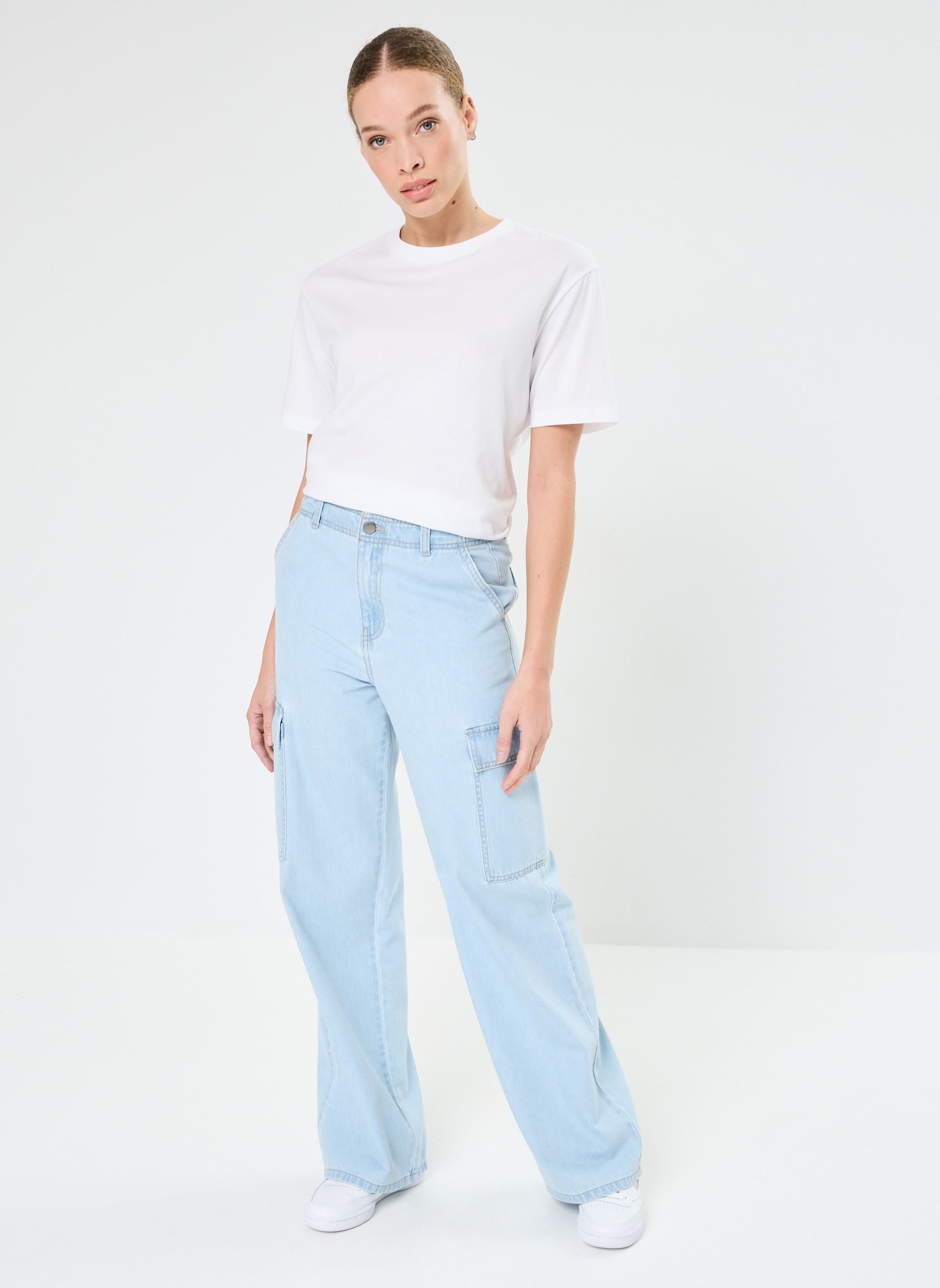 Jeans PCARGOJEAN femme bleu MADE BY Jeans PCARGOJEAN femme bleu DENIM TRIPLE STONE