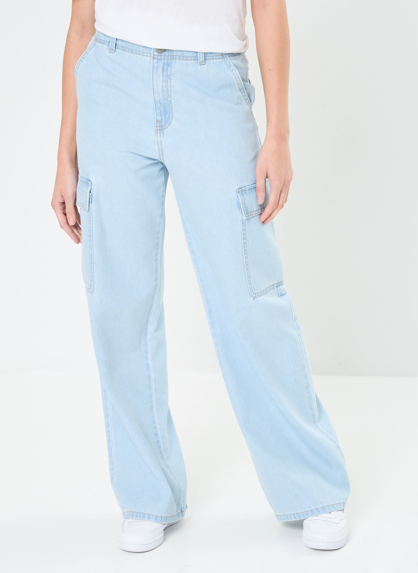 Jeans PCARGOJEAN femme bleu MADE BY Jeans PCARGOJEAN femme bleu DENIM TRIPLE STONE