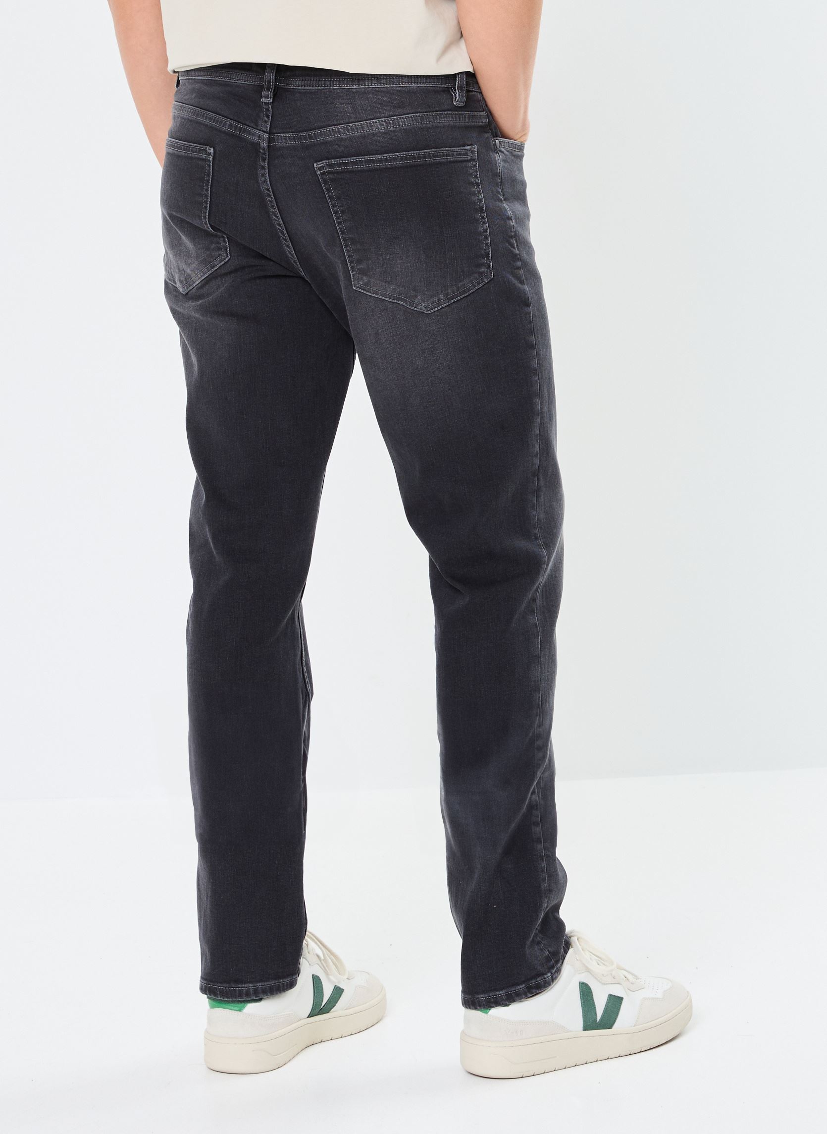 Rechte jeans / Straight Leg Jeans PARKKER heren zwart MADE BY Rechte jeans / Straight Leg Jeans PARKKER heren zwart DENIM BLACK USED