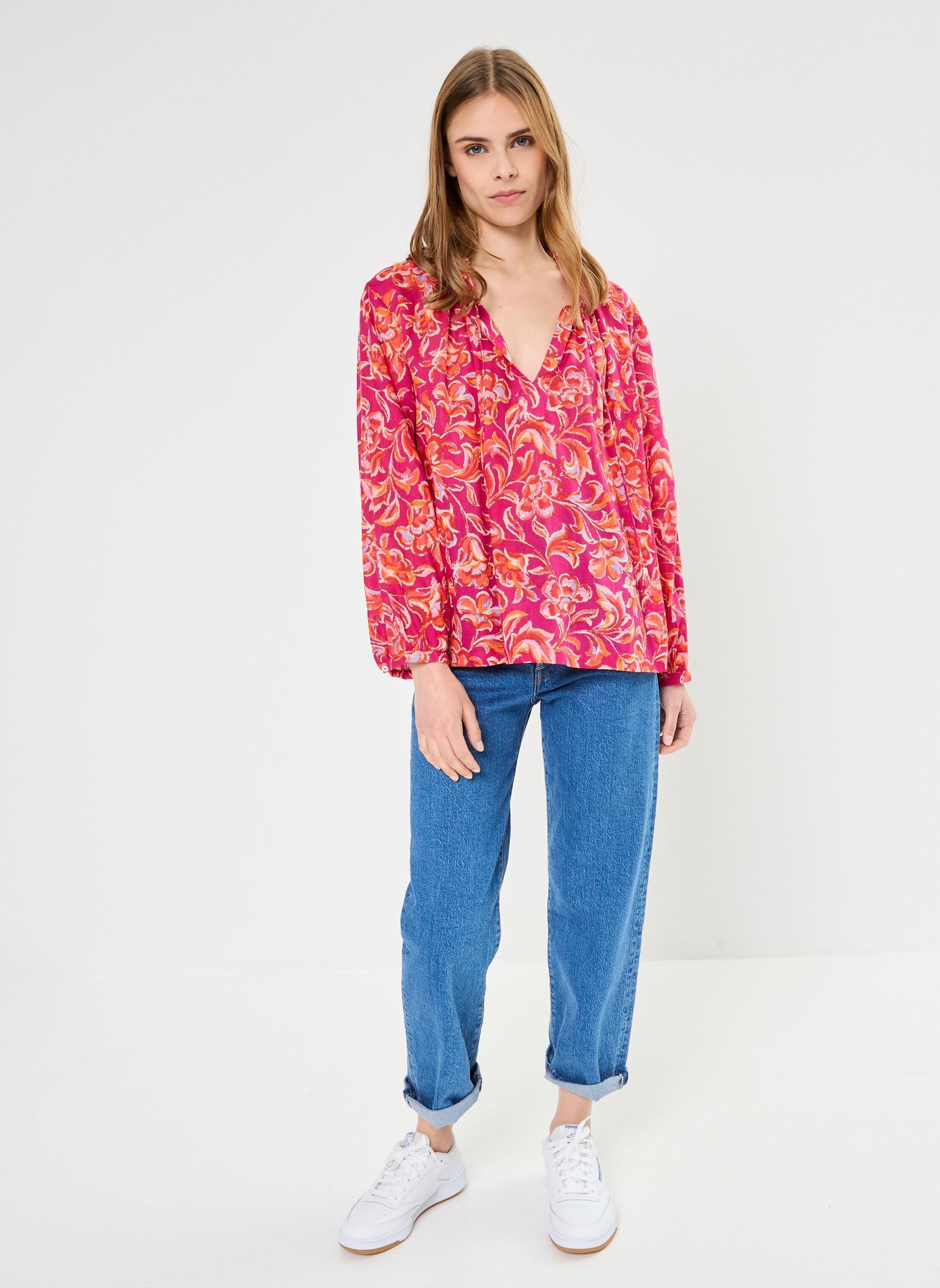Langarm-Blusen Bellau damen rosa La Petite Etoile Langarm-Blusen Bellau damen rosa cachemire