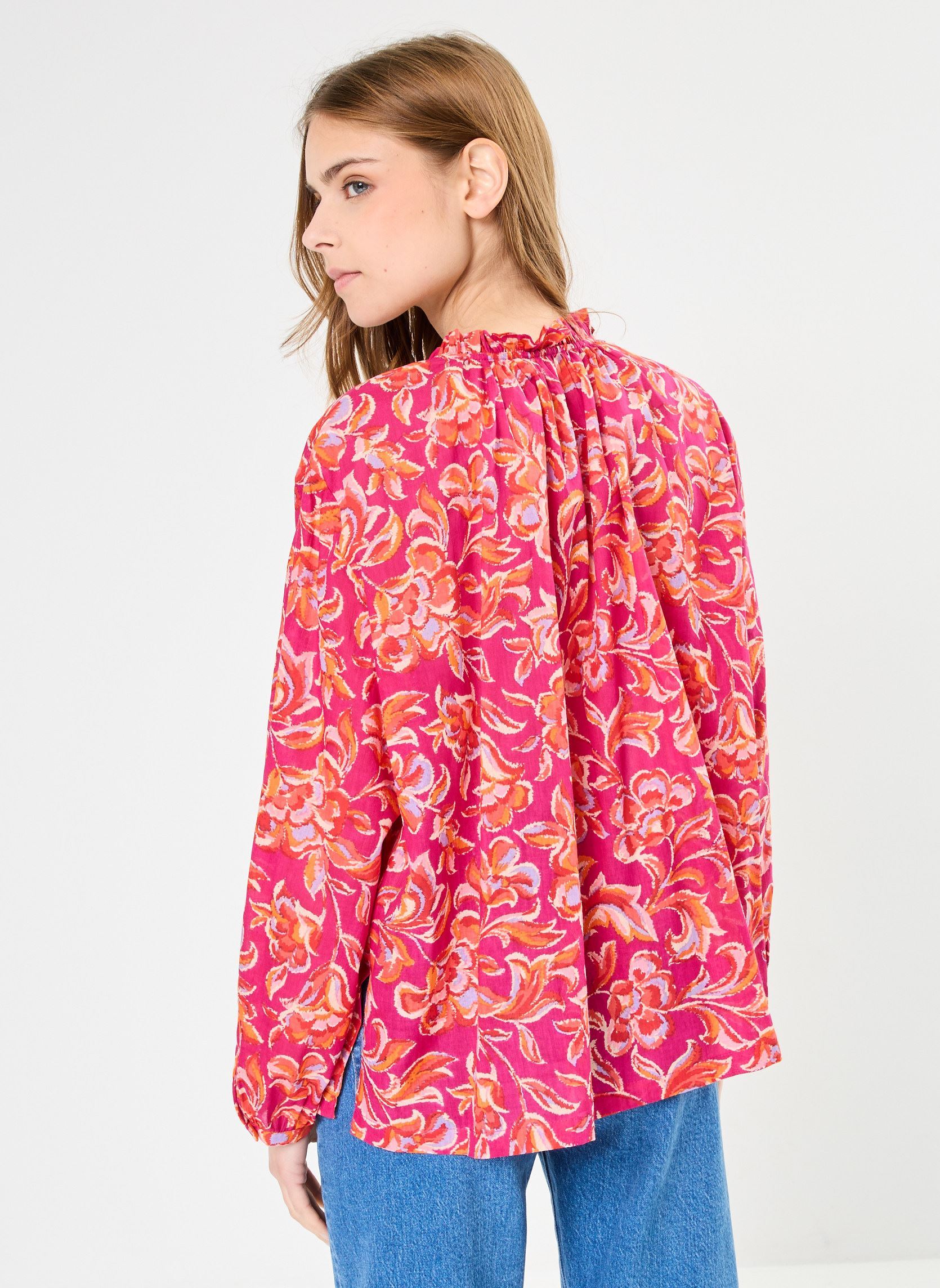 Langarm-Blusen Bellau damen rosa La Petite Etoile Langarm-Blusen Bellau damen rosa cachemire