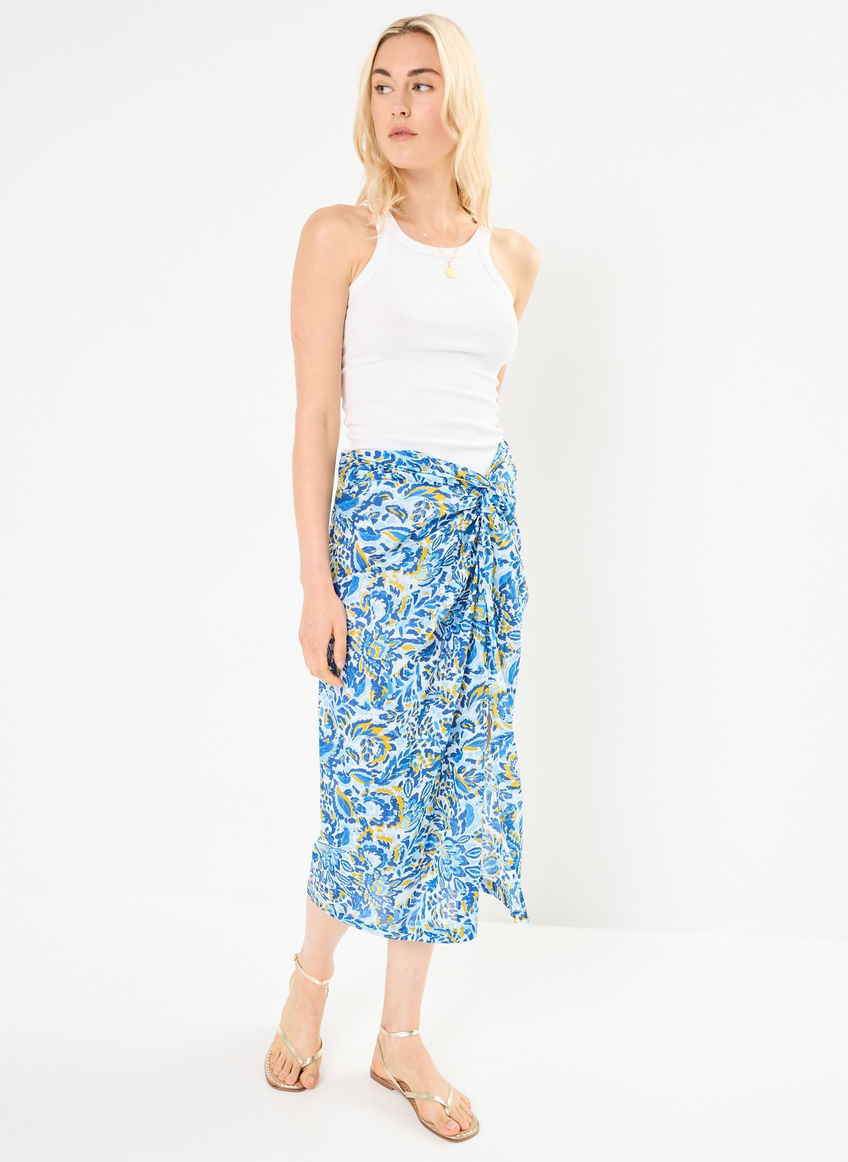 Halflange rokken Juny dames blauw La Petite Etoile Halflange rokken Juny dames blauw Fondu