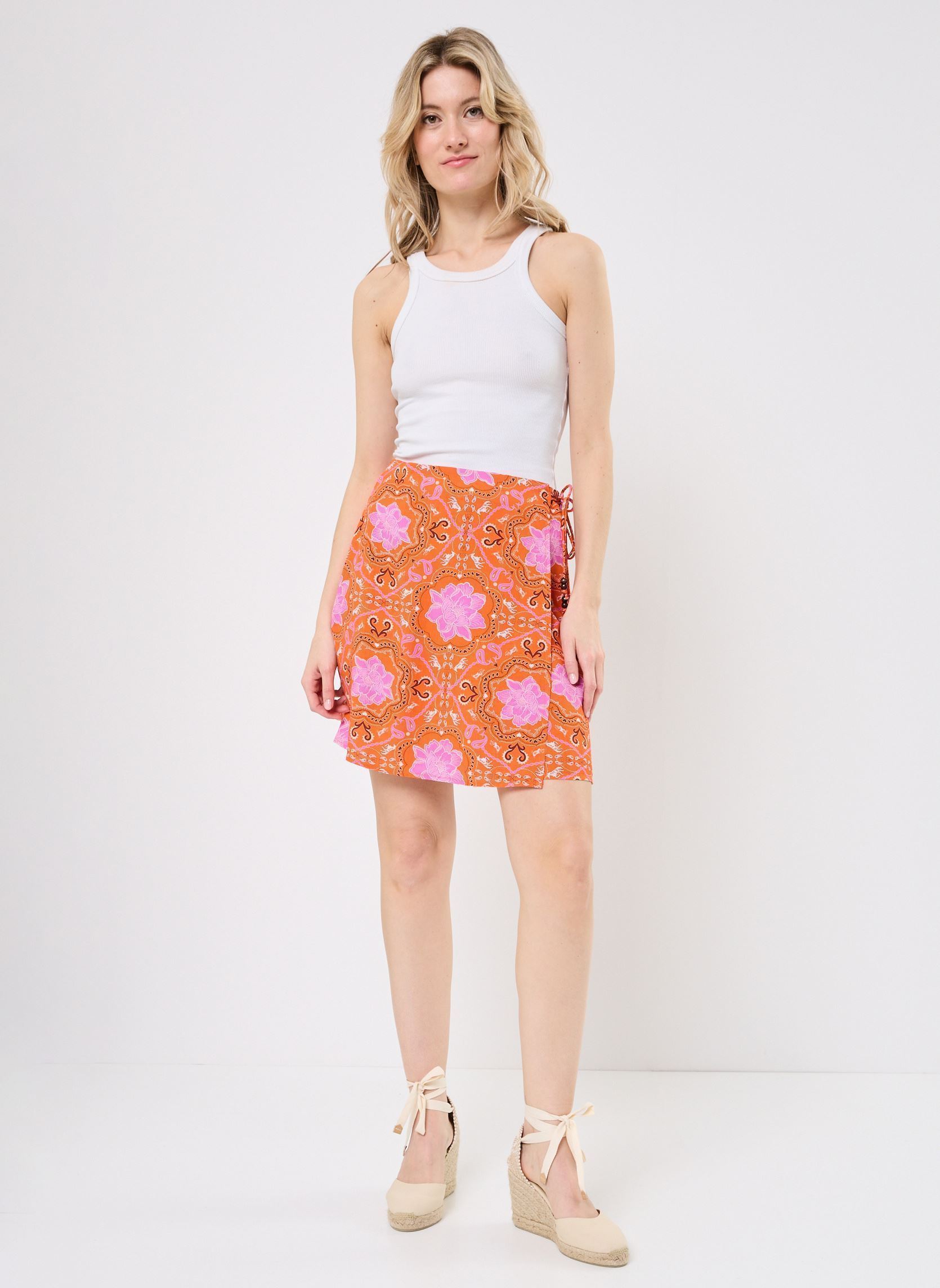 Midi-Röcke Juny damen orange La Petite Etoile Midi-Röcke Juny damen orange 64-BANDANA