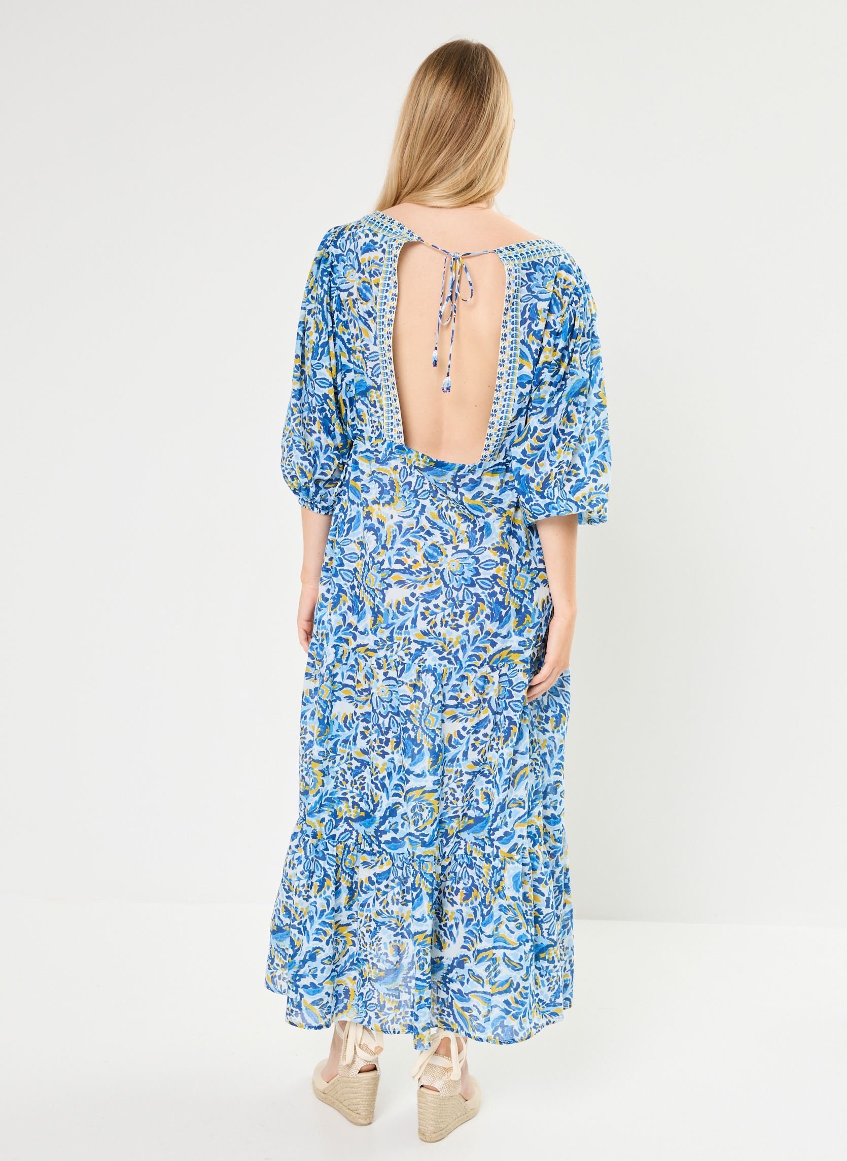 Robes longues Roline femme bleu La Petite Etoile Robes longues Roline femme bleu Fondu