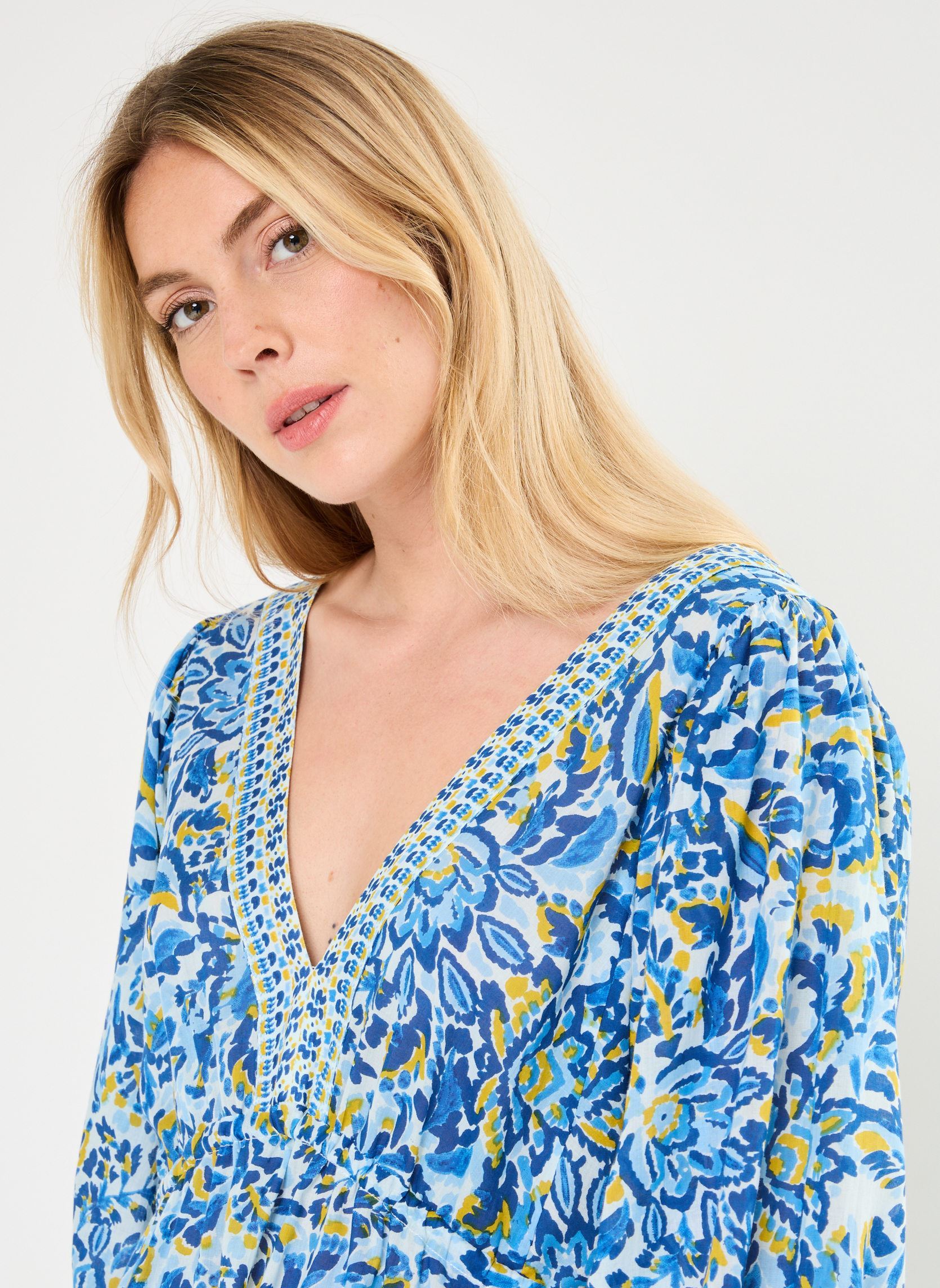 Robes longues Roline femme bleu La Petite Etoile Robes longues Roline femme bleu Fondu