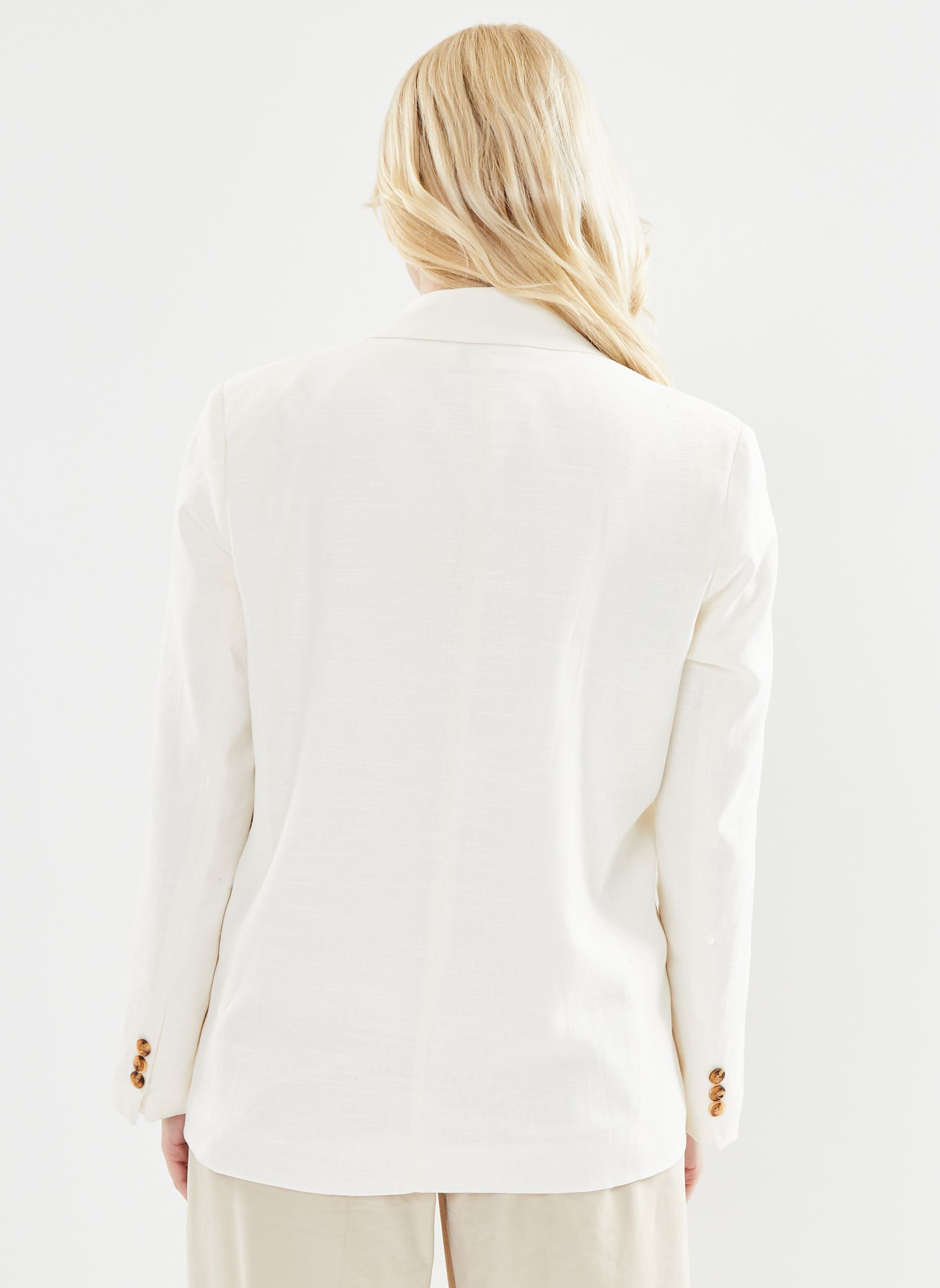 Vestes de blazer Voliane femme blanc La Petite Etoile Vestes de blazer Voliane femme blanc ivoire
