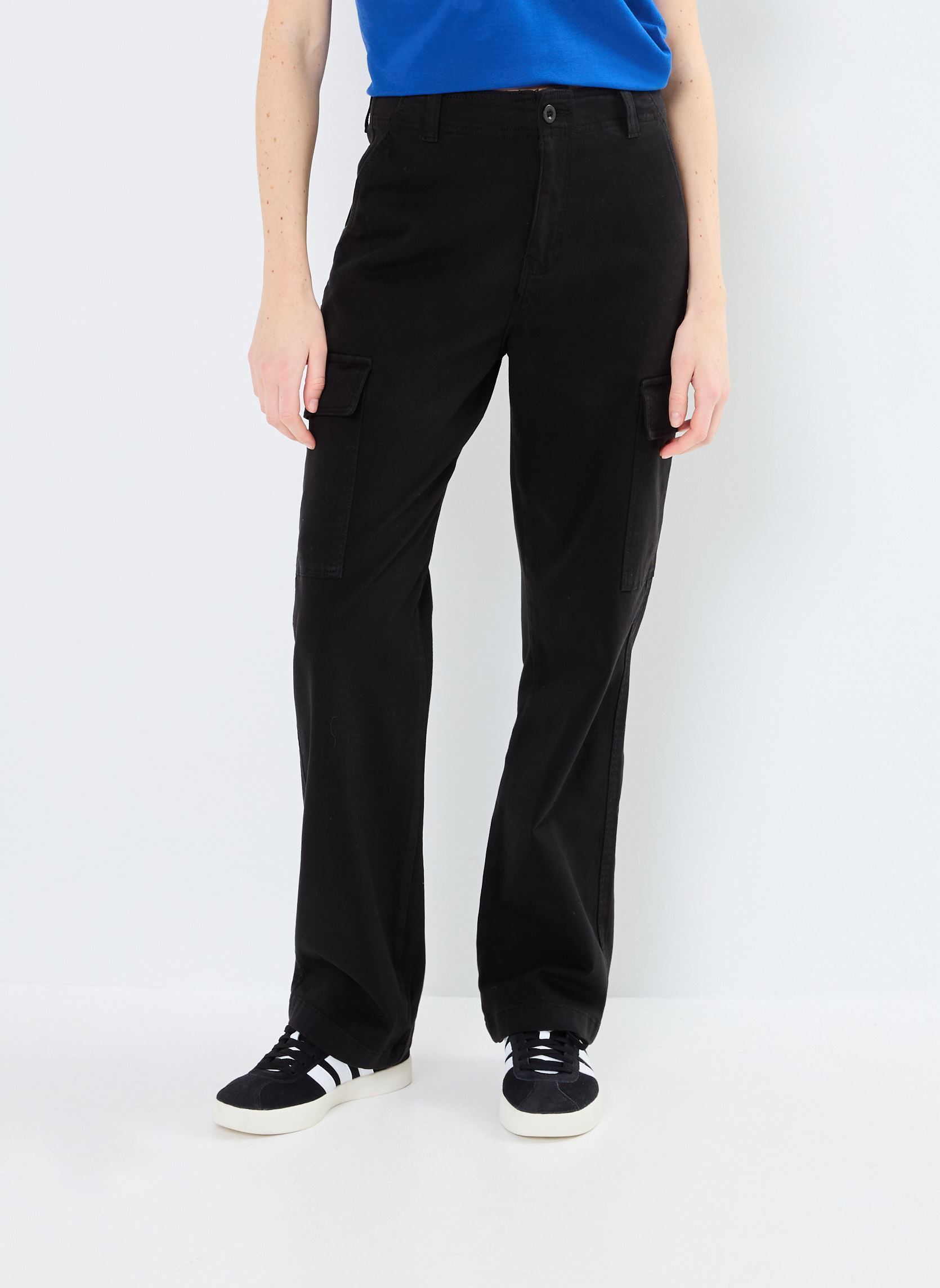 Cargohosen PCARGOTWILL damen schwarz MADE BY Cargohosen PCARGOTWILL damen schwarz JET BLACK