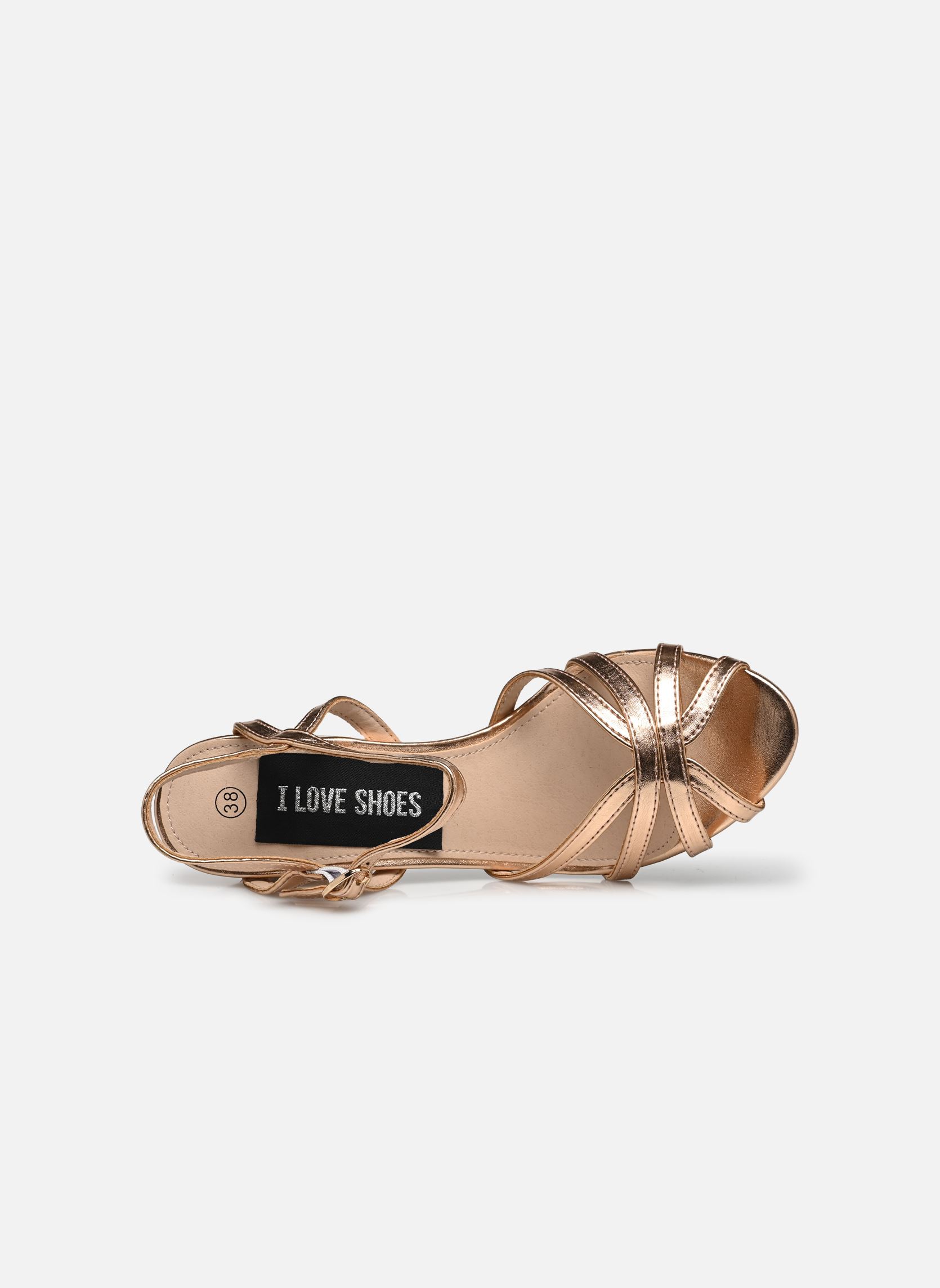 Sandalias Sandales THUANA mujer oro y bronce I Love Shoes Sandalias Sandales THUANA mujer oro y bronce champagne pu