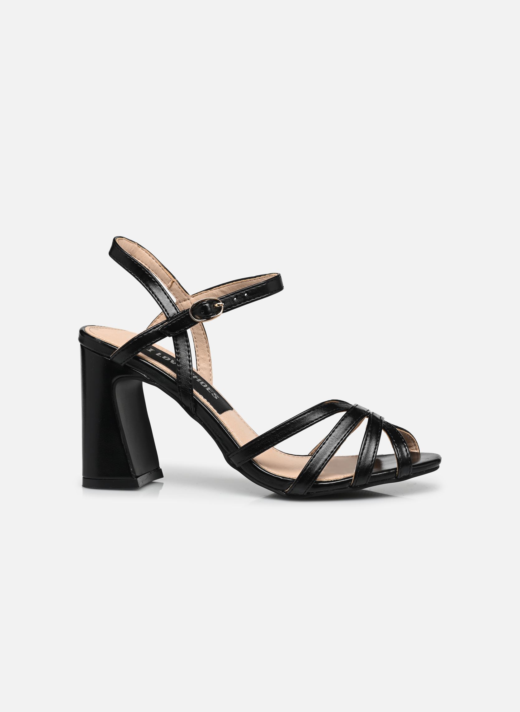 Sandalias Sandales THUANA mujer negro I Love Shoes Sandalias Sandales THUANA mujer negro Black pu