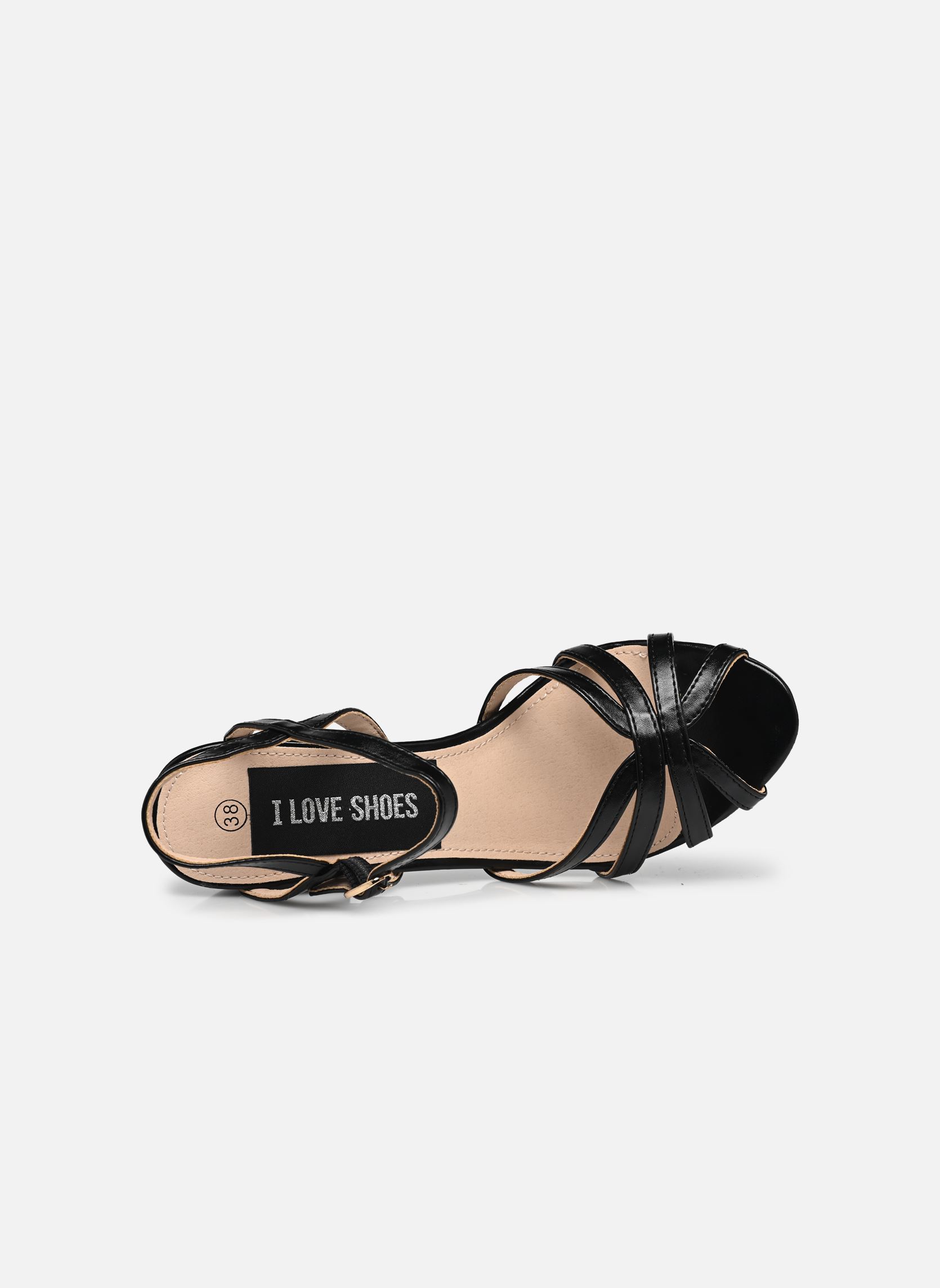 Sandalias Sandales THUANA mujer negro I Love Shoes Sandalias Sandales THUANA mujer negro Black pu