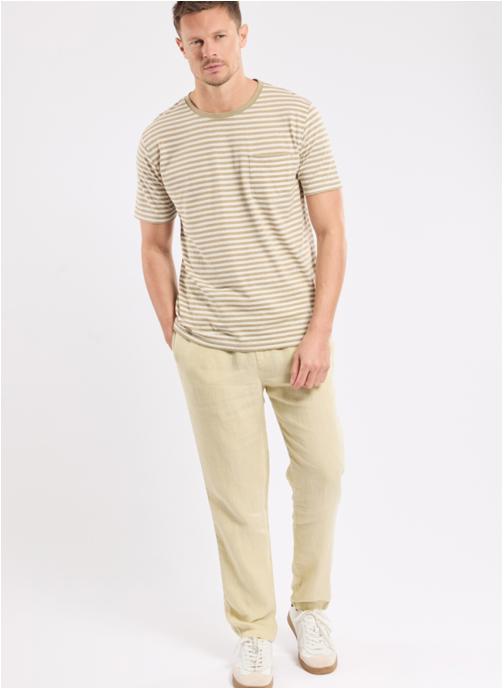 Armor Lux Pantalons droits Pantalon 71667 gravel homme beige