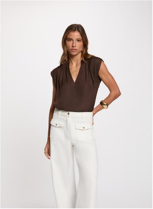 Morgan Blouses 241-OROOVE femme marron