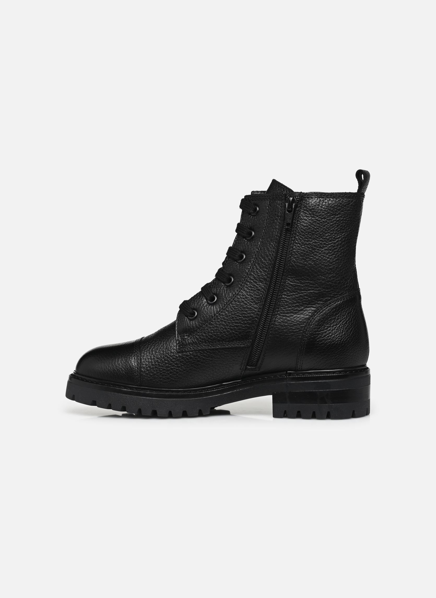 Geschnürte Stiefeletten Ramini damen schwarz Georgia Rose Soft Geschnürte Stiefeletten Ramini damen schwarz Cuir Grainé Noir
