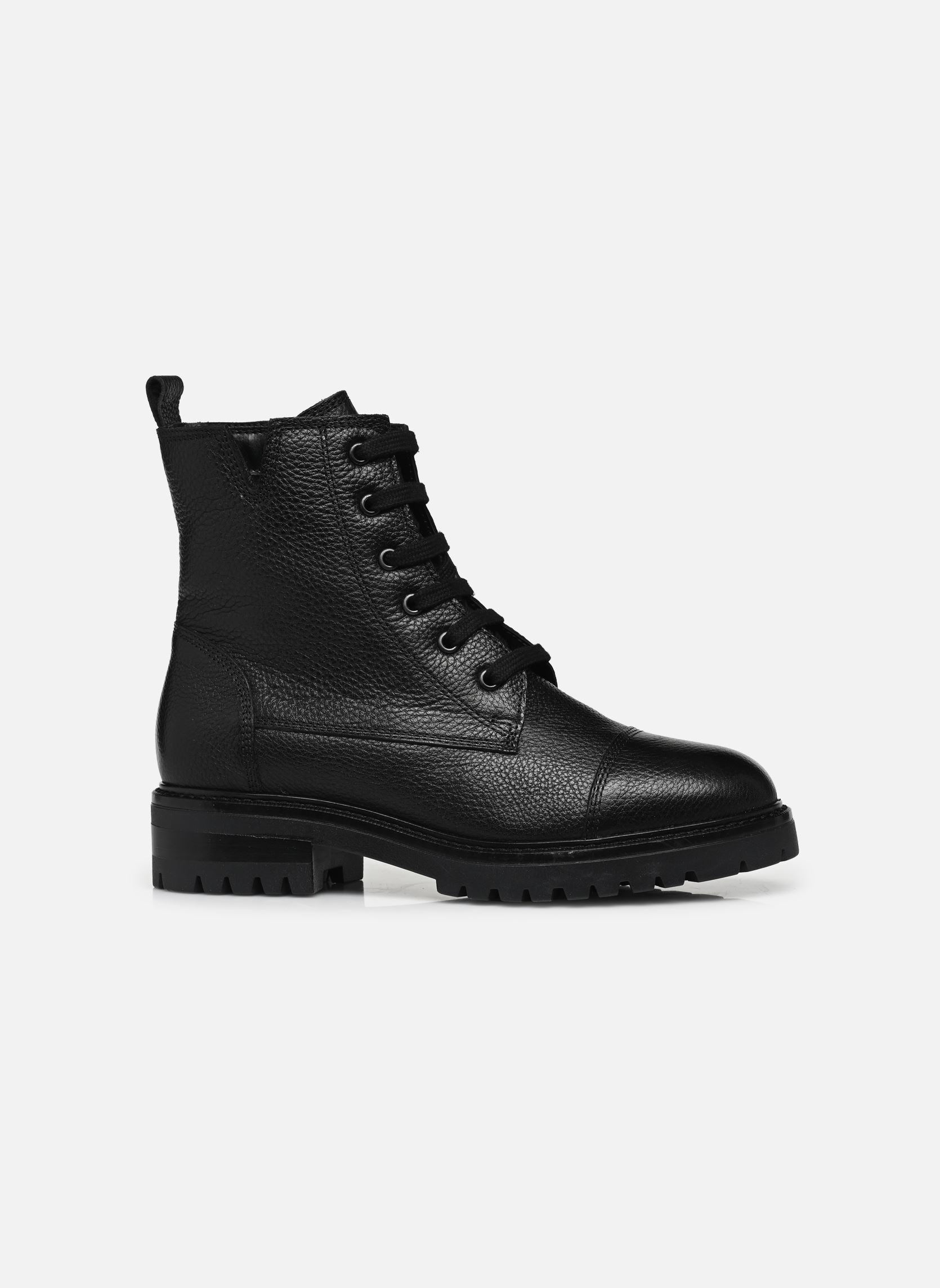 Geschnürte Stiefeletten Ramini damen schwarz Georgia Rose Soft Geschnürte Stiefeletten Ramini damen schwarz Cuir Grainé Noir