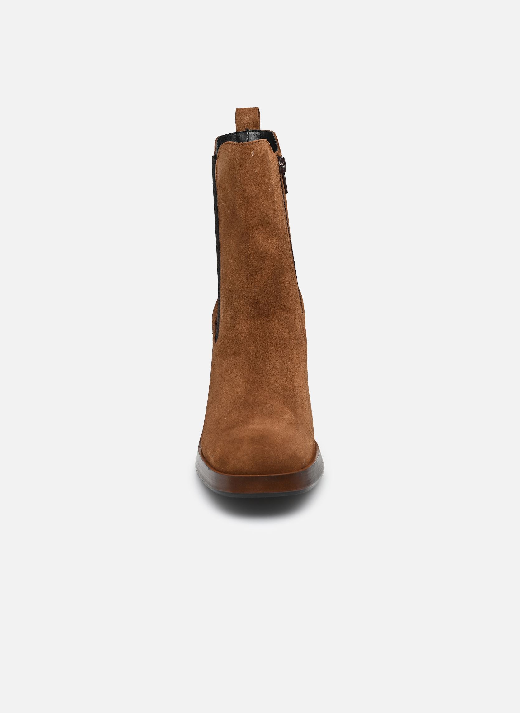 Enkellaarzen en boots Rifili dames bruin Georgia Rose Soft Enkellaarzen en boots Rifili dames bruin Cuir velours cognac