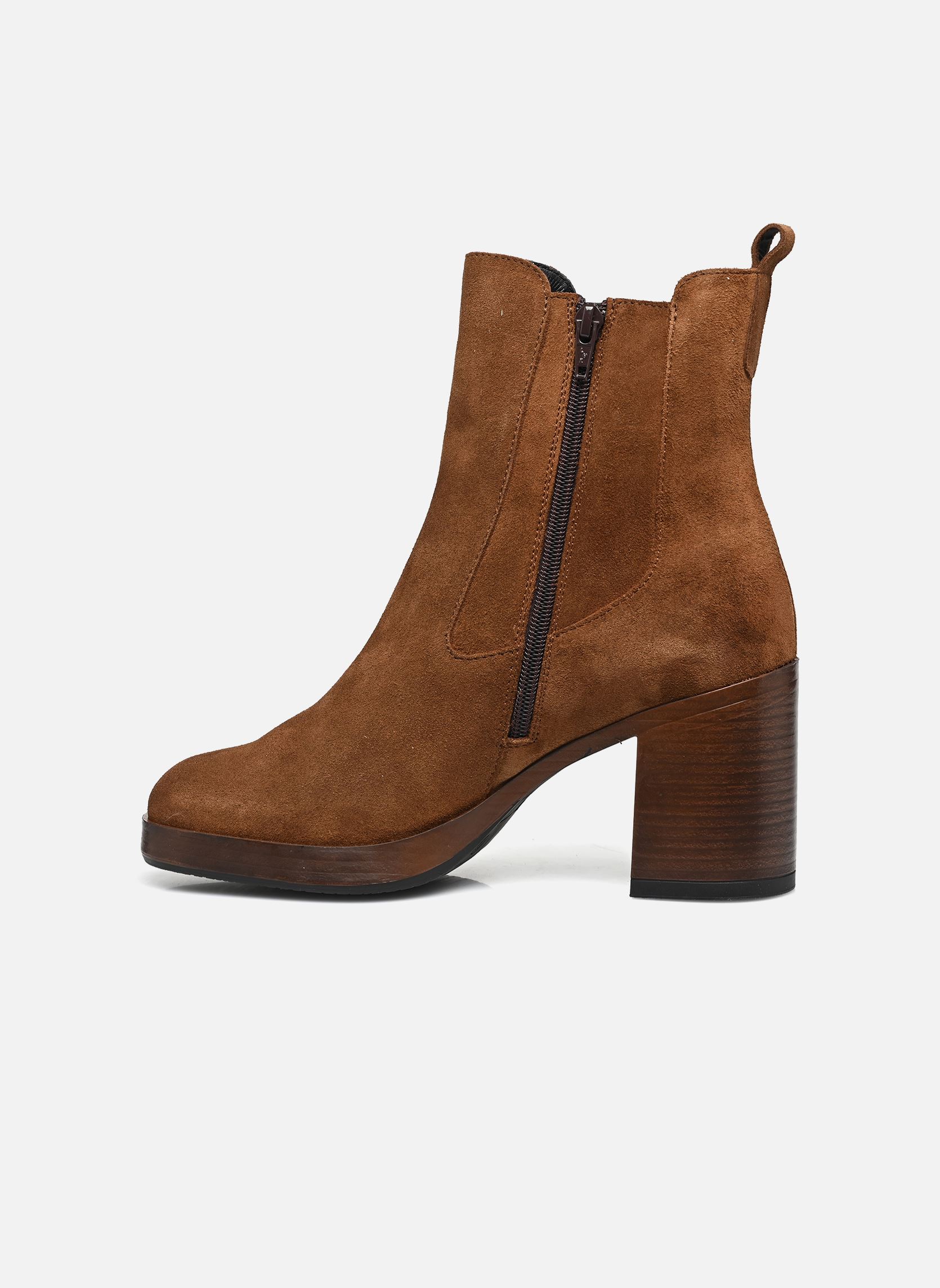 Enkellaarzen en boots Rifili dames bruin Georgia Rose Soft Enkellaarzen en boots Rifili dames bruin Cuir velours cognac