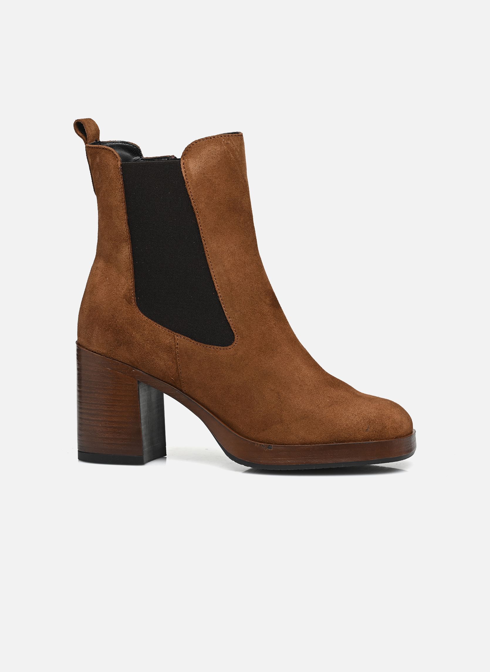 Enkellaarzen en boots Rifili dames bruin Georgia Rose Soft Enkellaarzen en boots Rifili dames bruin Cuir velours cognac