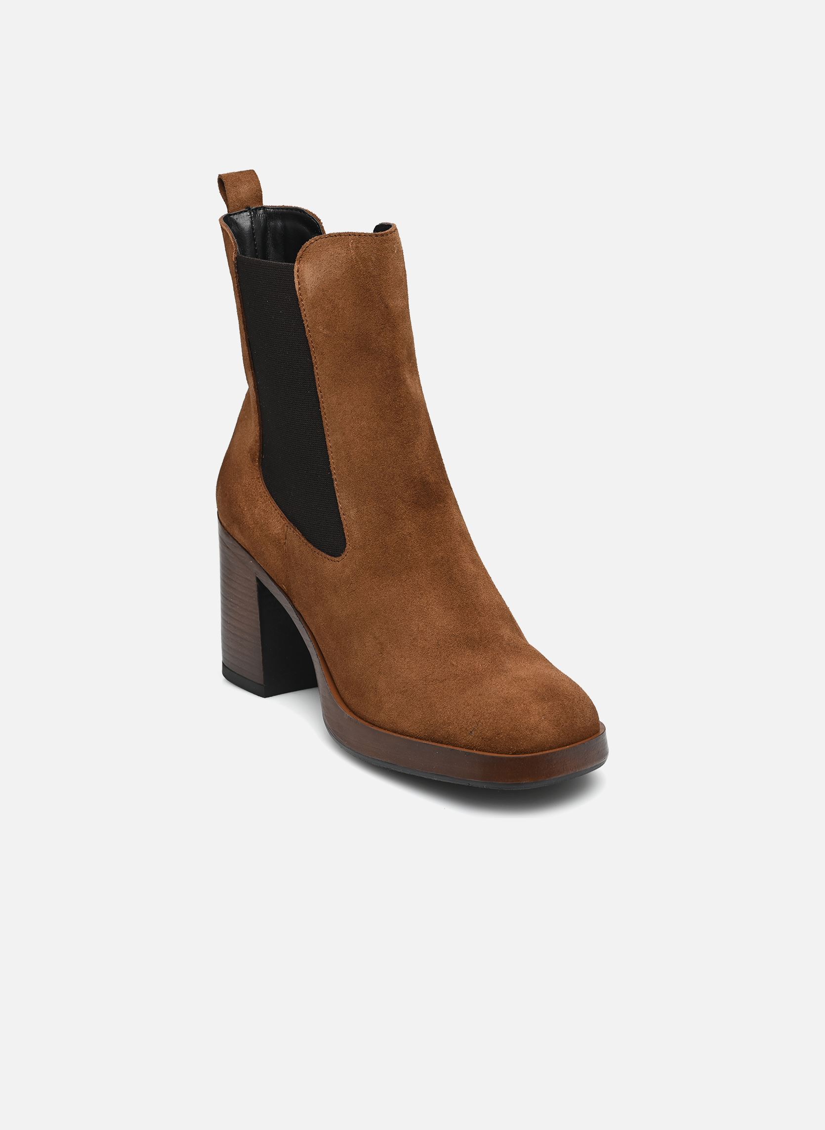Enkellaarzen en boots Rifili dames bruin Georgia Rose Soft Enkellaarzen en boots Rifili dames bruin Cuir velours cognac
