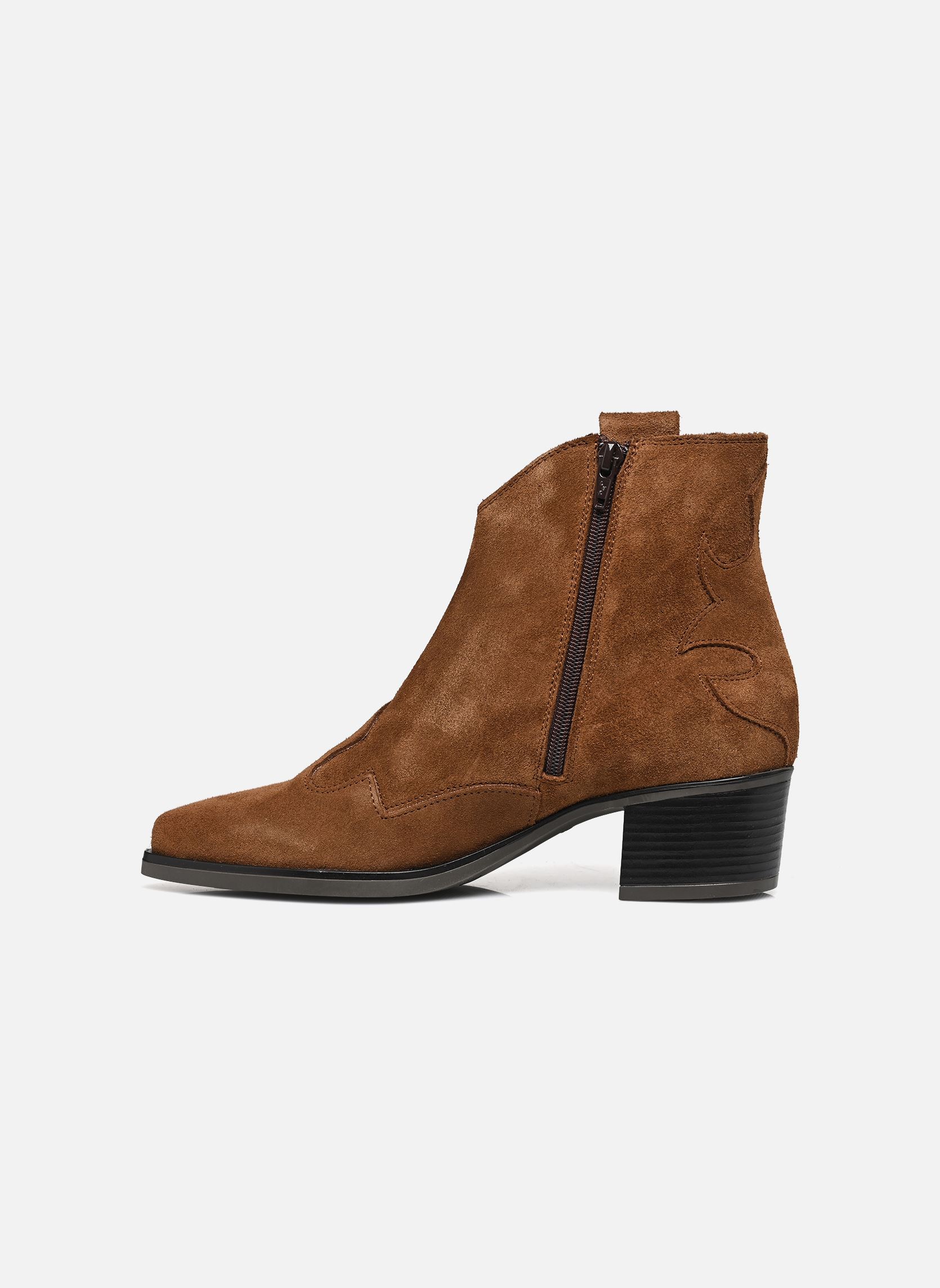 Stivaletti western Ririse donna marrone Georgia Rose Soft Stivaletti western Ririse donna marrone Cuir velours cognac