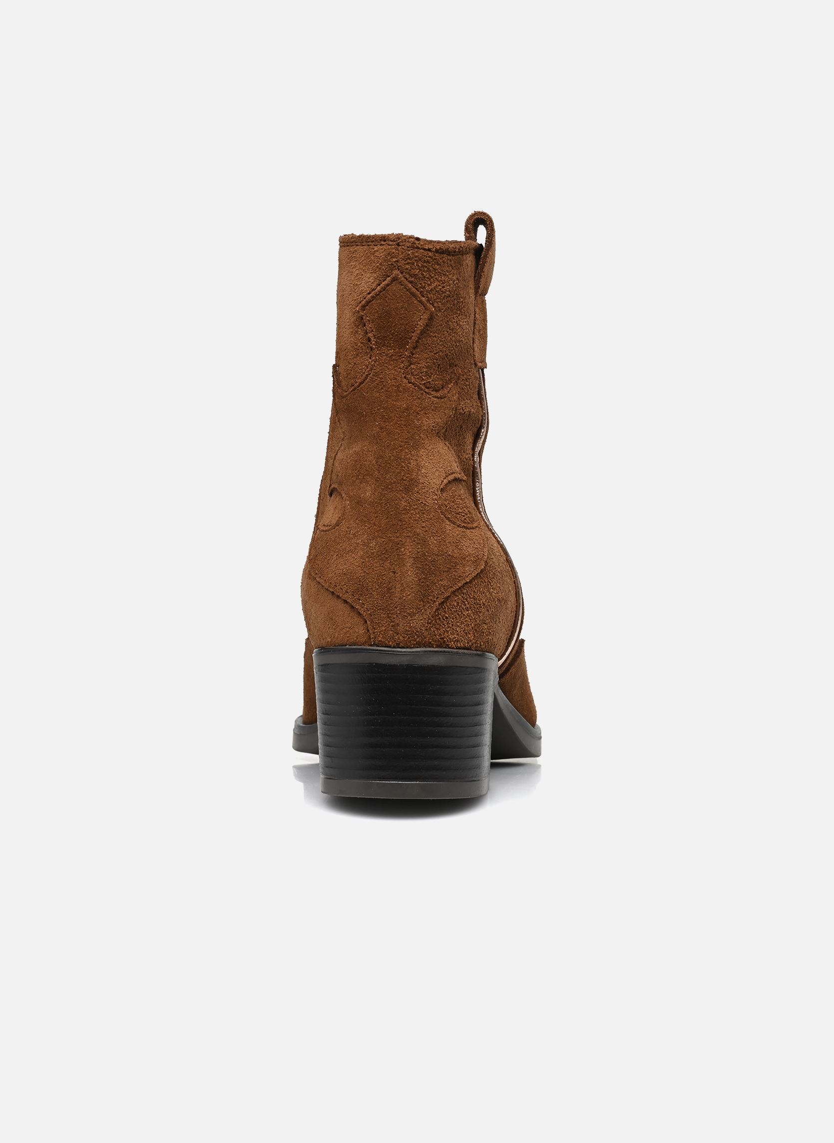 Stivaletti western Ririse donna marrone Georgia Rose Soft Stivaletti western Ririse donna marrone Cuir velours cognac