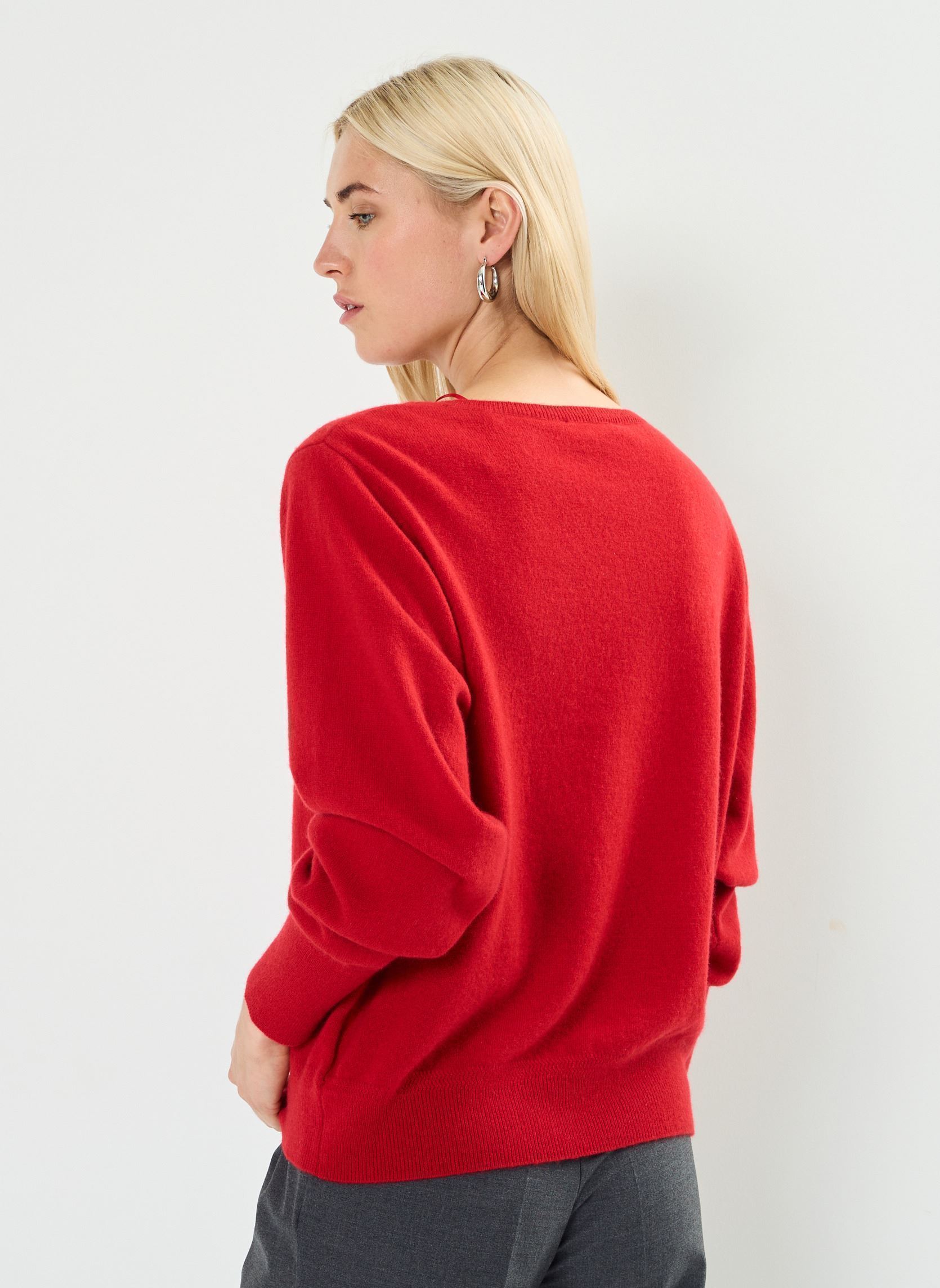 Pullover MCASHMERE cachemire damen rot Georgia Rose Pullover MCASHMERE cachemire damen rot Rouge