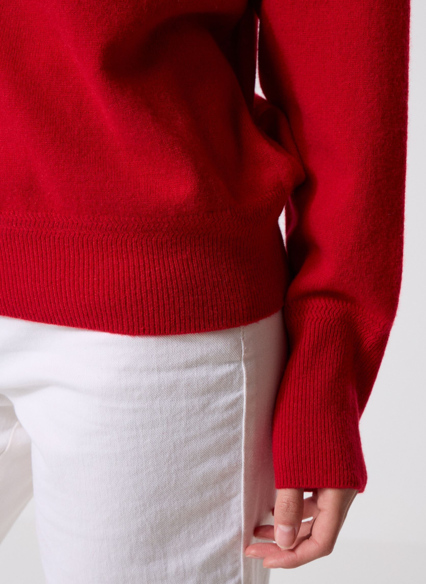 Pullover MCASHMERE cachemire damen rot Georgia Rose Pullover MCASHMERE cachemire damen rot Rouge