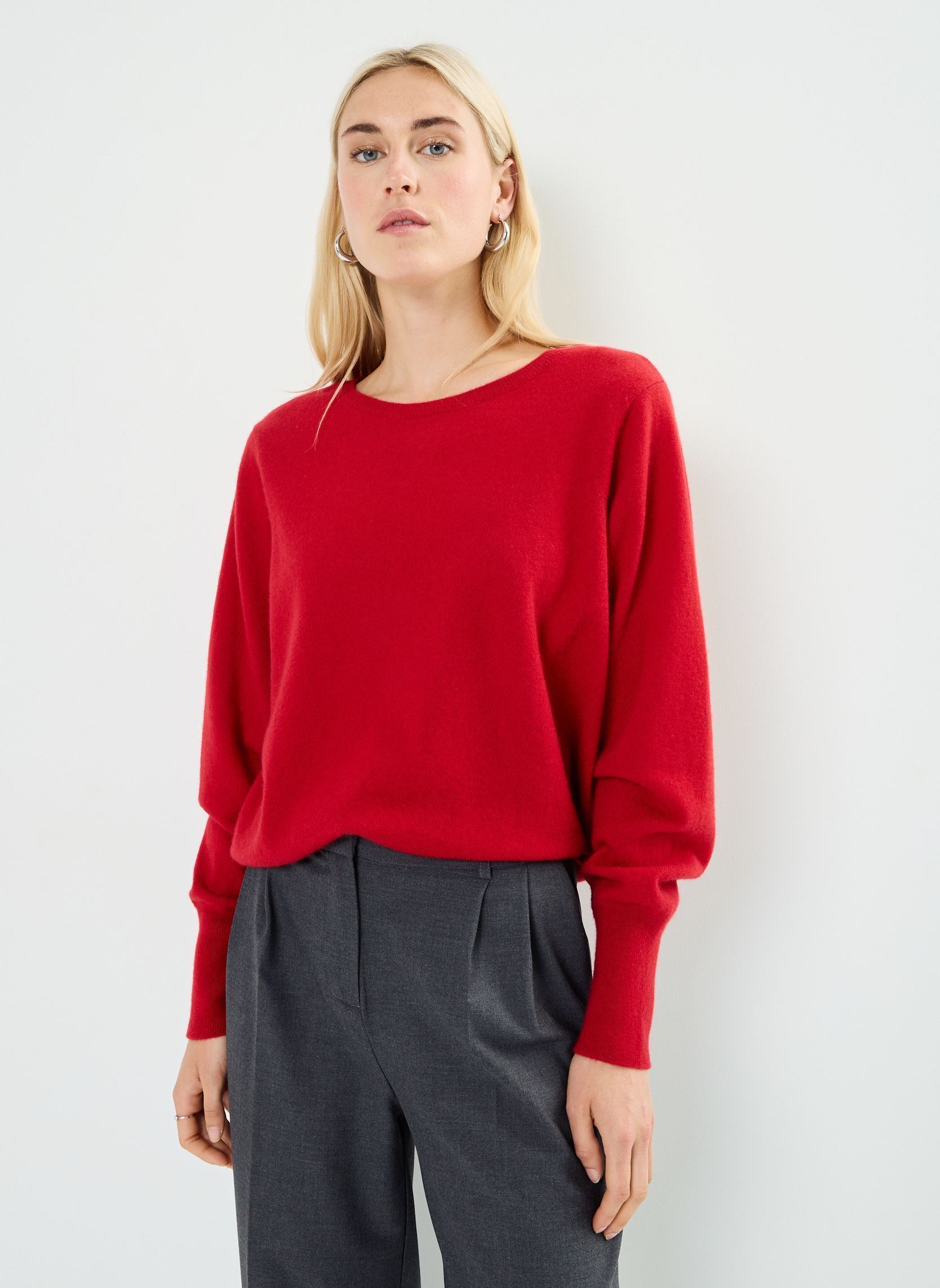 Pullover MCASHMERE cachemire damen rot Georgia Rose Pullover MCASHMERE cachemire damen rot Rouge
