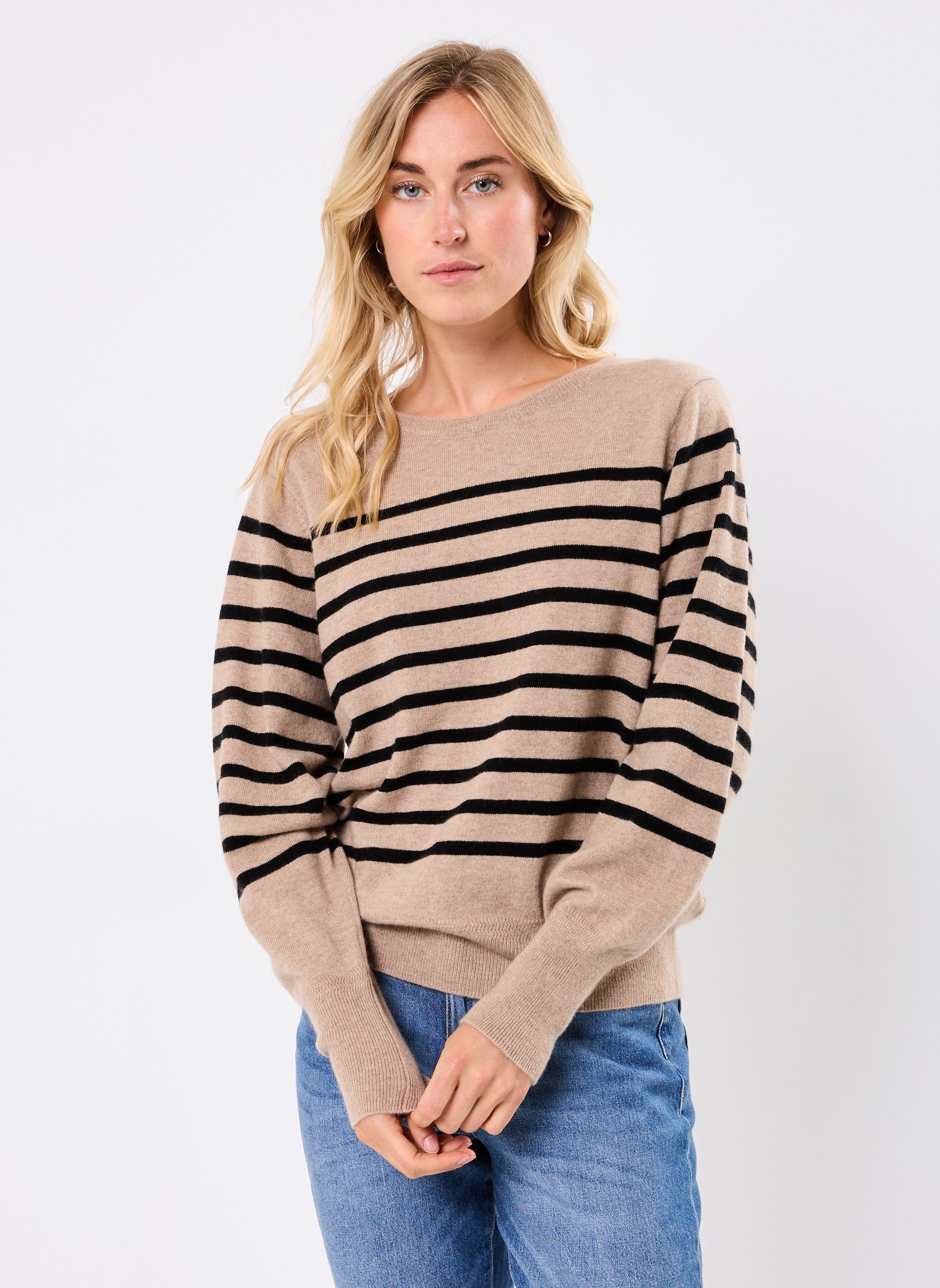 Truien MCASHMERE cachemire dames beige Georgia Rose Truien MCASHMERE cachemire dames beige BEIGE