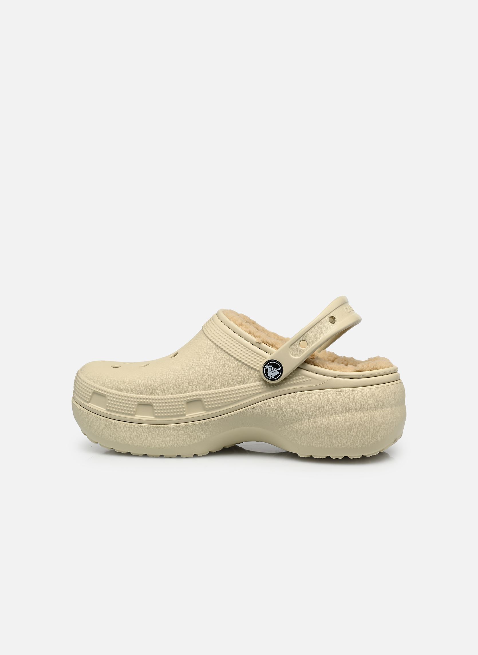 Zuecos y mules Classic Platform Lined Clog W mujer blanco Crocs Zuecos y mules Classic Platform Lined Clog W mujer blanco Bone