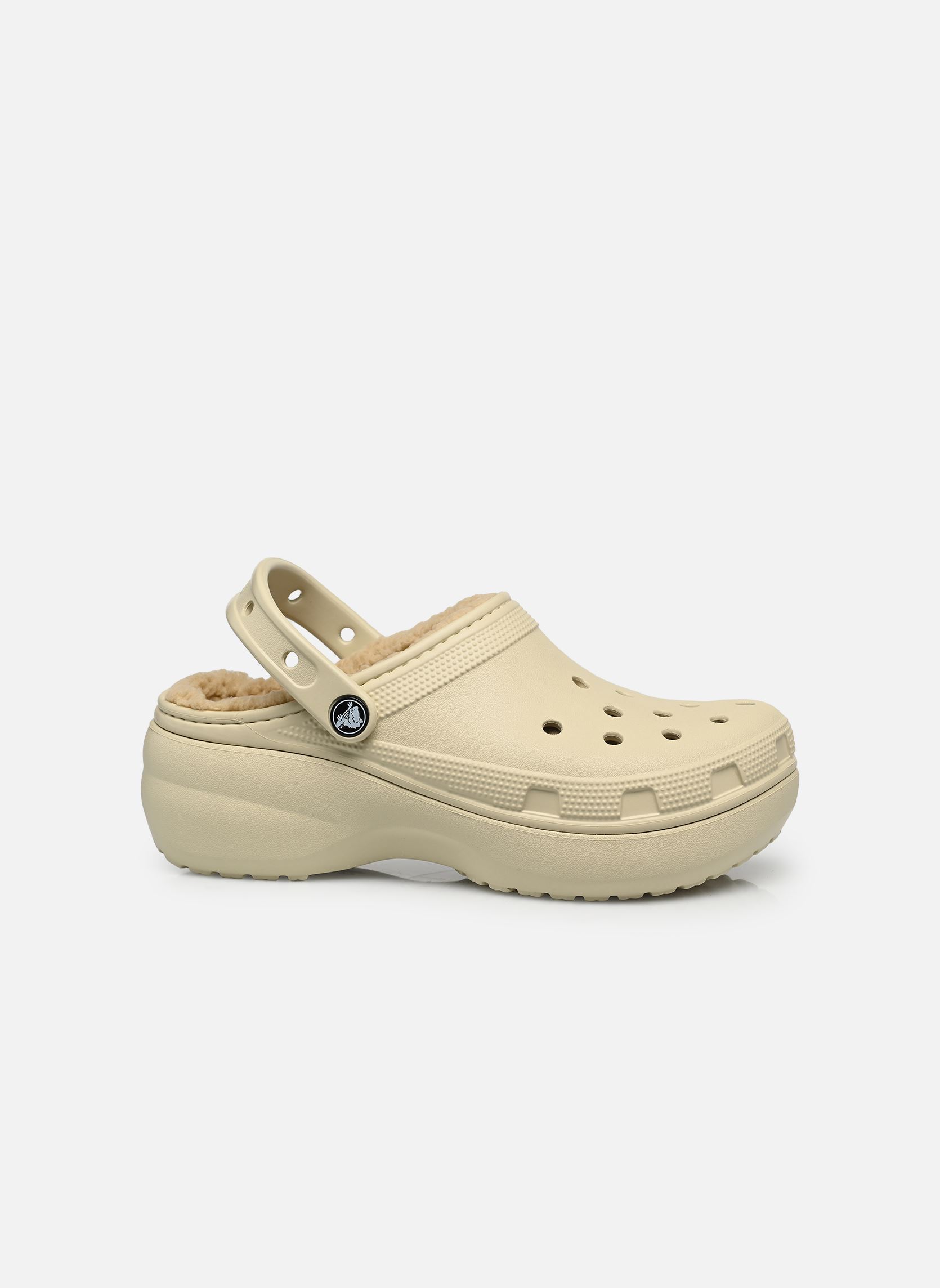 Zuecos y mules Classic Platform Lined Clog W mujer blanco Crocs Zuecos y mules Classic Platform Lined Clog W mujer blanco Bone