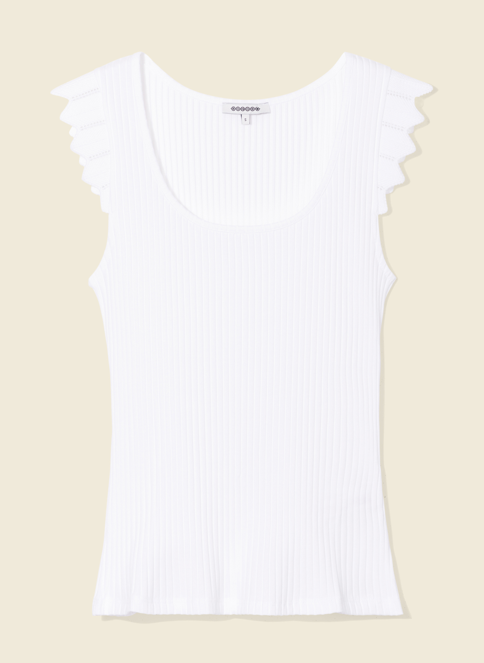 Débardeurs REFINEDEBF femme blanc Bonobo Débardeurs REFINEDEBF femme blanc Blanc