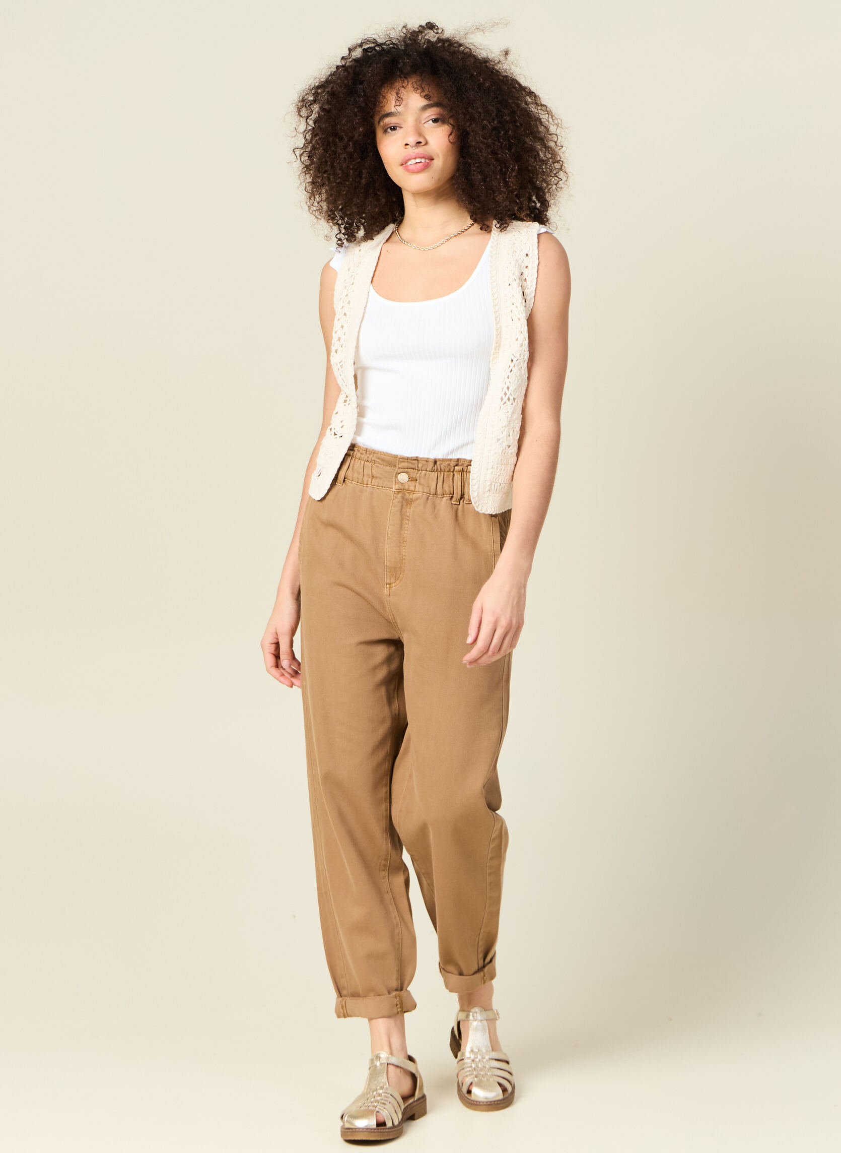 Débardeurs REFINEDEBF femme blanc Bonobo Débardeurs REFINEDEBF femme blanc Blanc