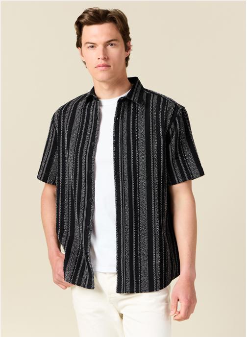 Chemise homme Lacoste à manches longues boutonnée rayures bonbons taille 42