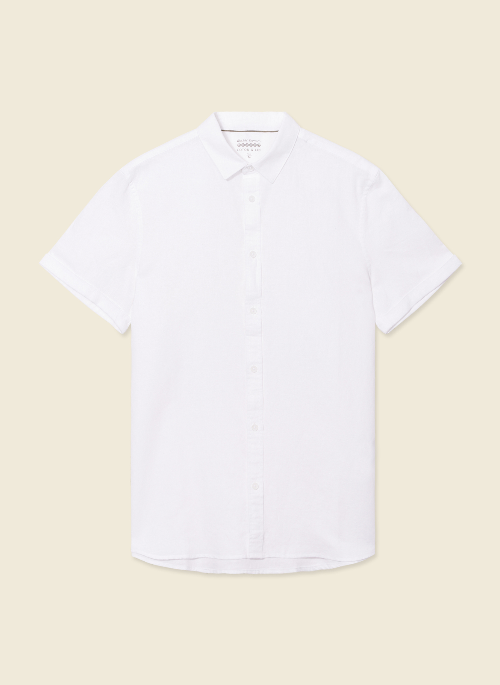 Chemises ESSLINUNICOH homme blanc Bonobo Chemises ESSLINUNICOH homme blanc Blanc