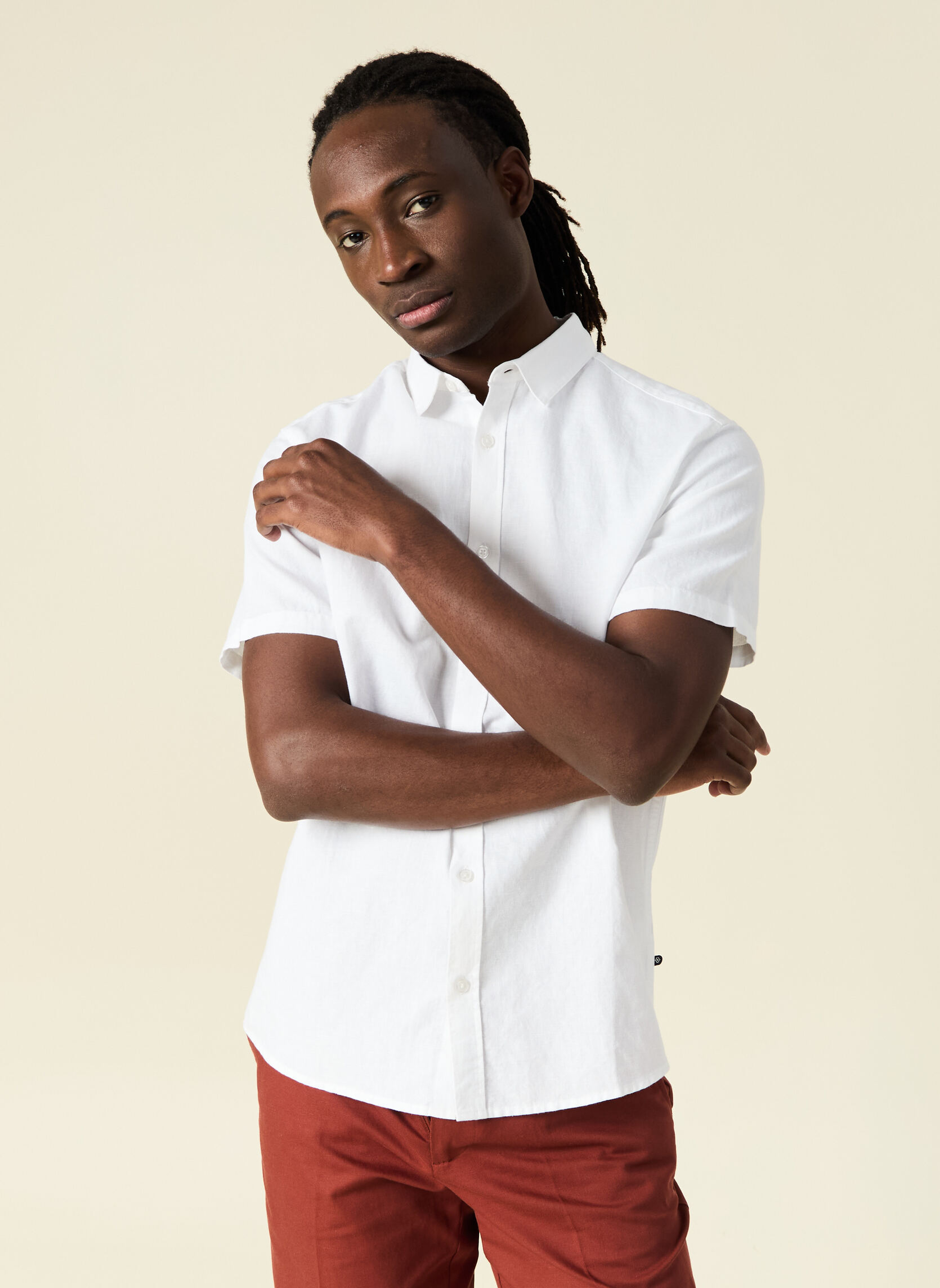 Chemises ESSLINUNICOH homme blanc Bonobo Chemises ESSLINUNICOH homme blanc Blanc