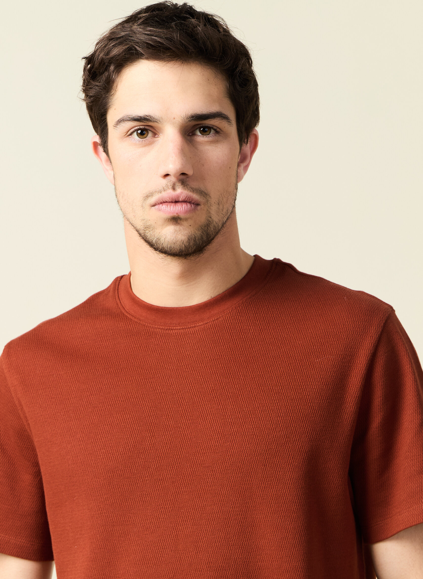 Tee-shirts TEEOFF2H homme marron Bonobo Tee-shirts TEEOFF2H homme marron Marron foncé