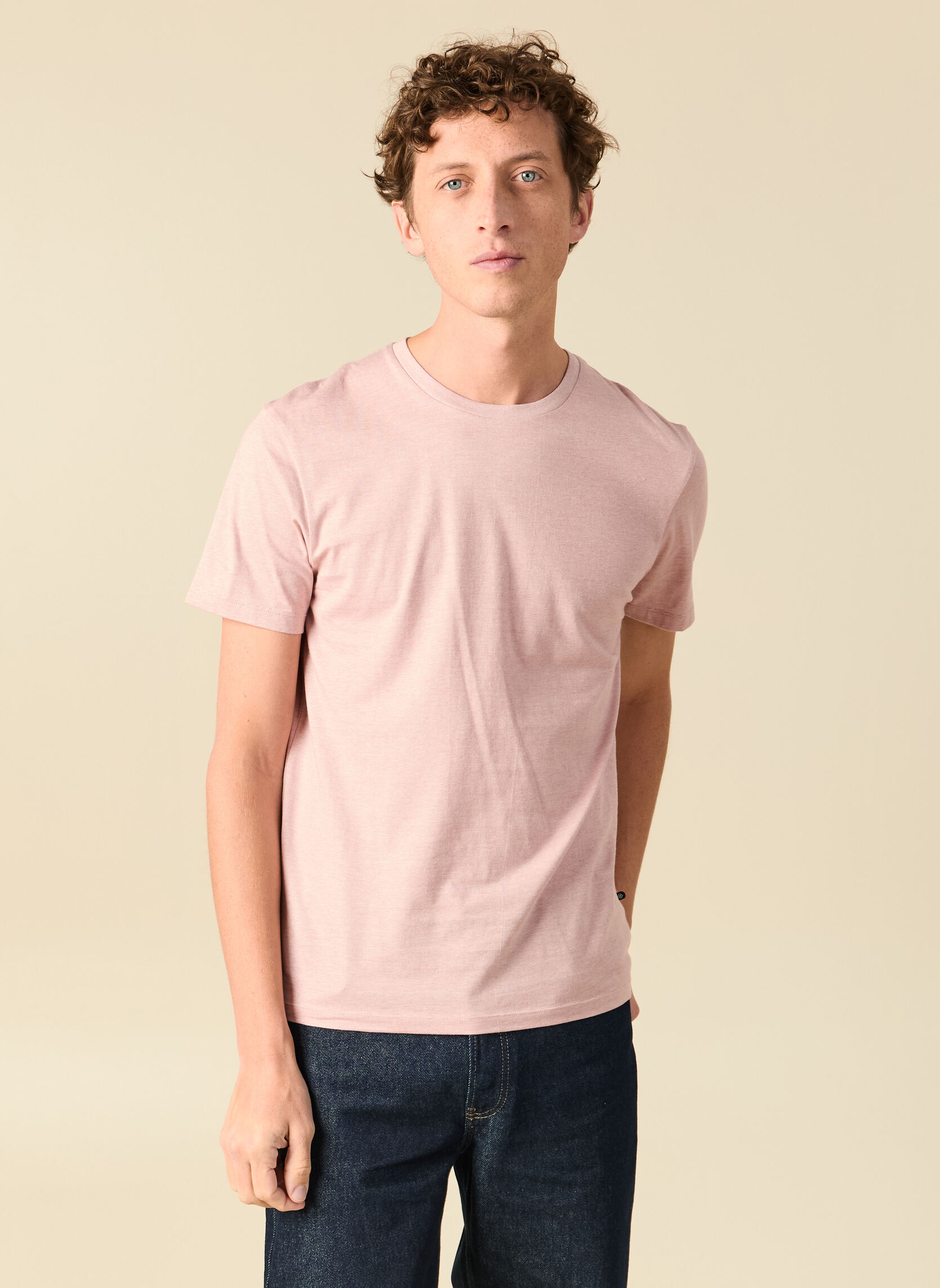 Tee-shirts NEWBLRON3H homme rose Bonobo Tee-shirts NEWBLRON3H homme rose Rose clair