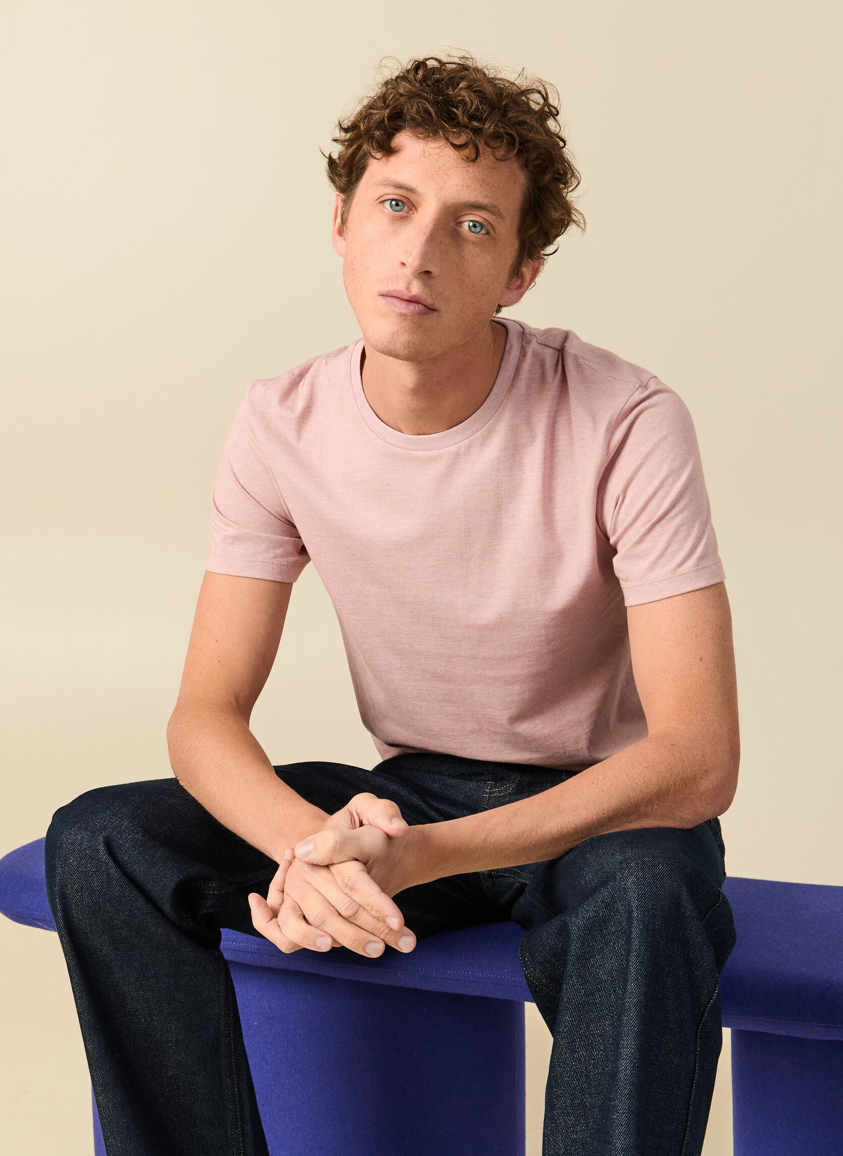 Tee-shirts NEWBLRON3H homme rose Bonobo Tee-shirts NEWBLRON3H homme rose Rose clair