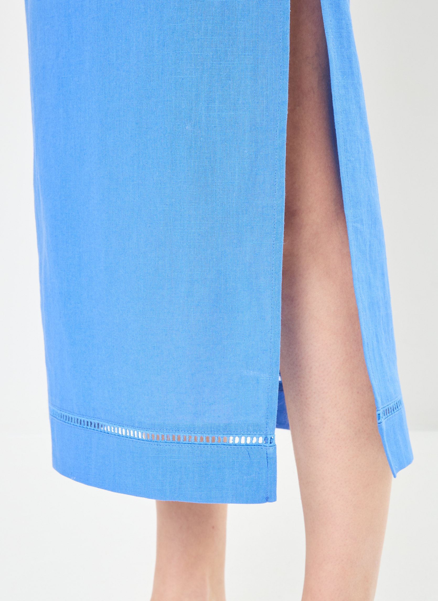 Halflange rokken Merite dames blauw Grace & Mila Halflange rokken Merite dames blauw Bleu