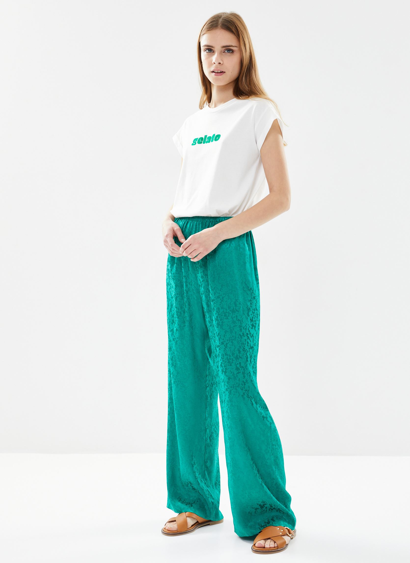 Pantaloni larghi Monceau donna verde Grace & Mila Pantaloni larghi Monceau donna verde VERT
