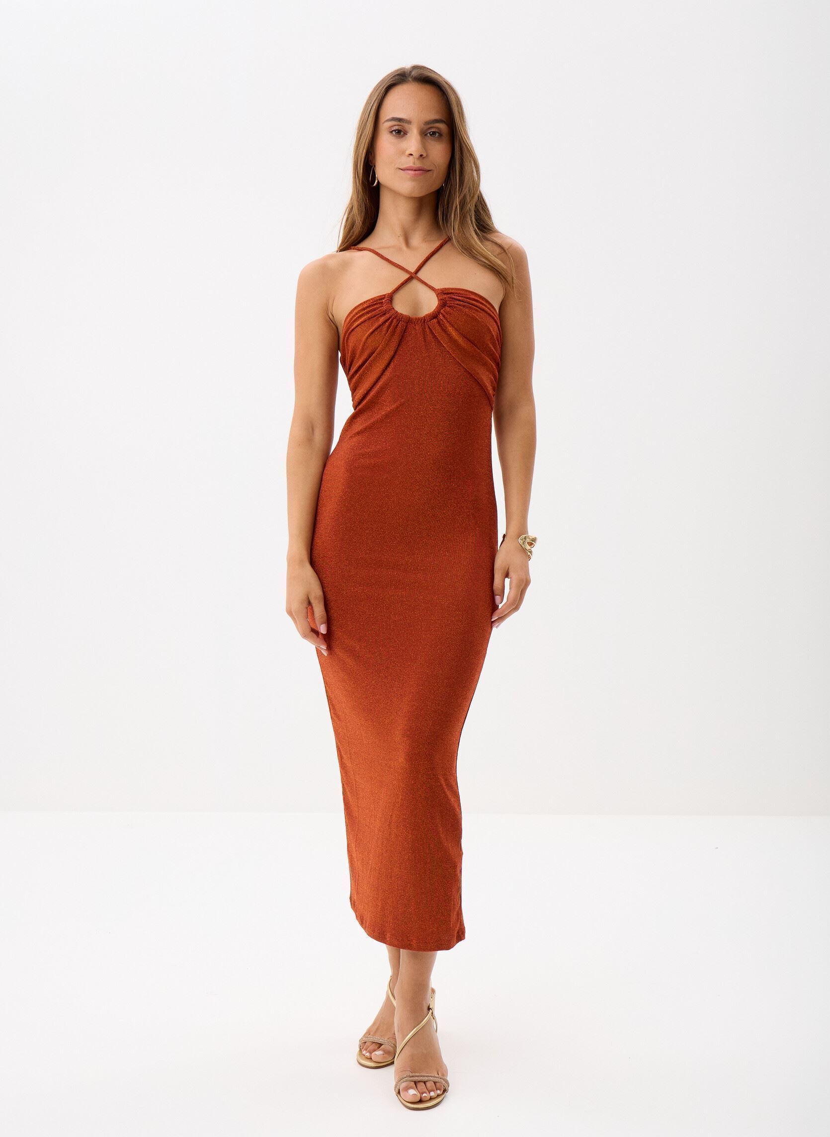 Robes longues Mila femme orange Grace & Mila Robes longues Mila femme orange Brique