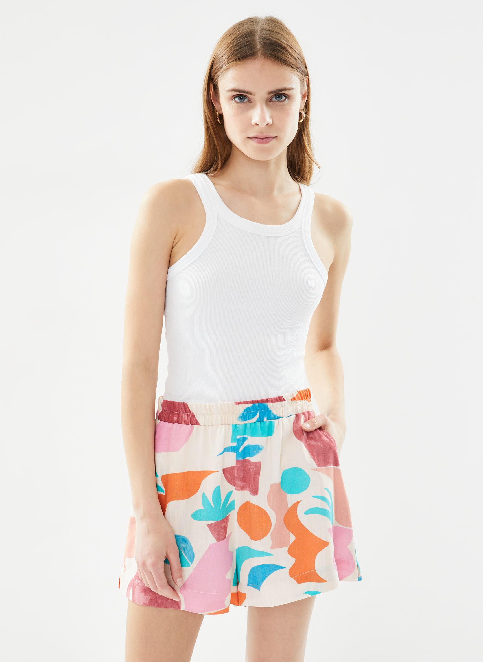 Shorts Miam femme beige Grace & Mila Shorts Miam femme beige Beige